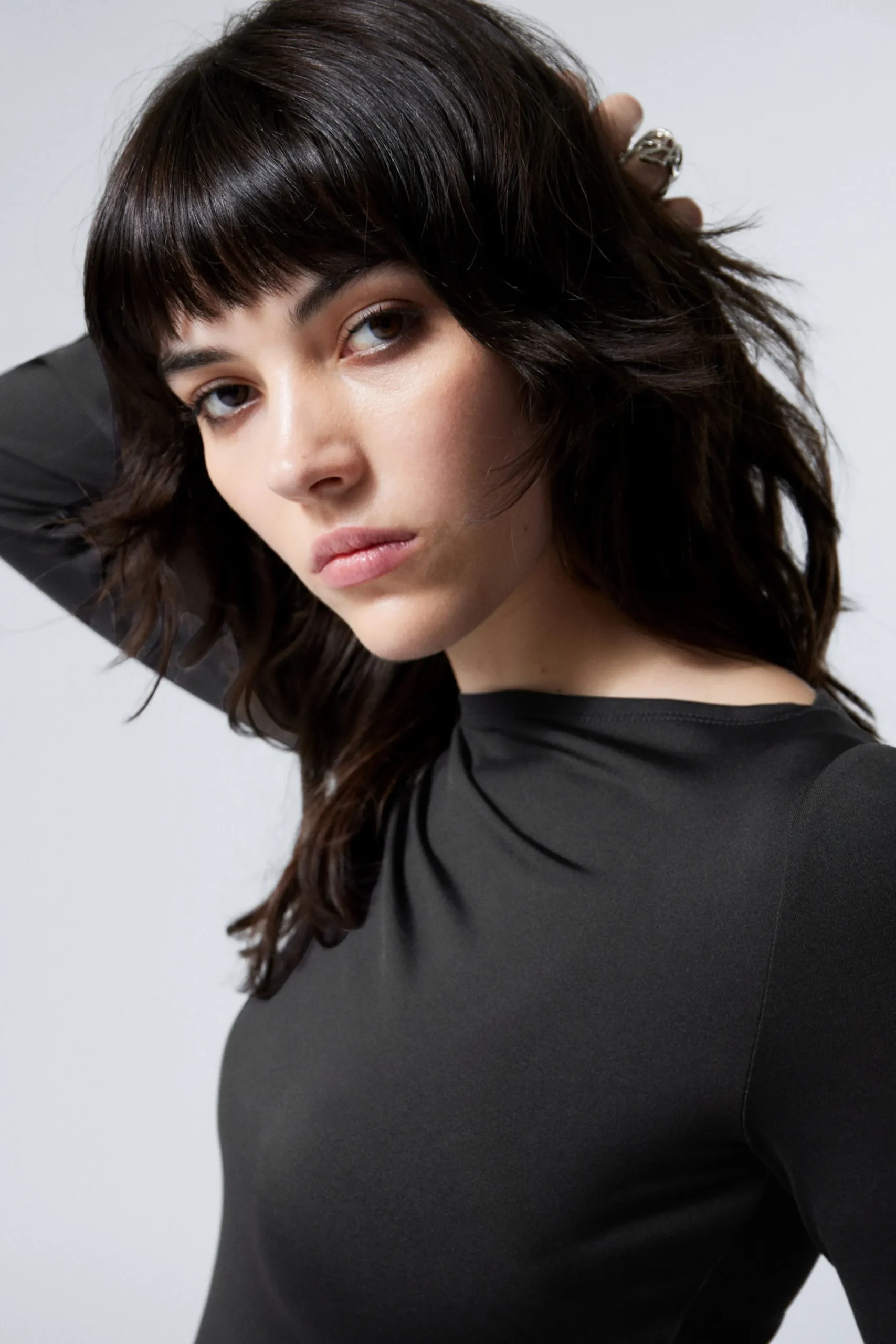Weekday Toppar<ANNIE BOATNECK LÅNGÄRMAD TOPP