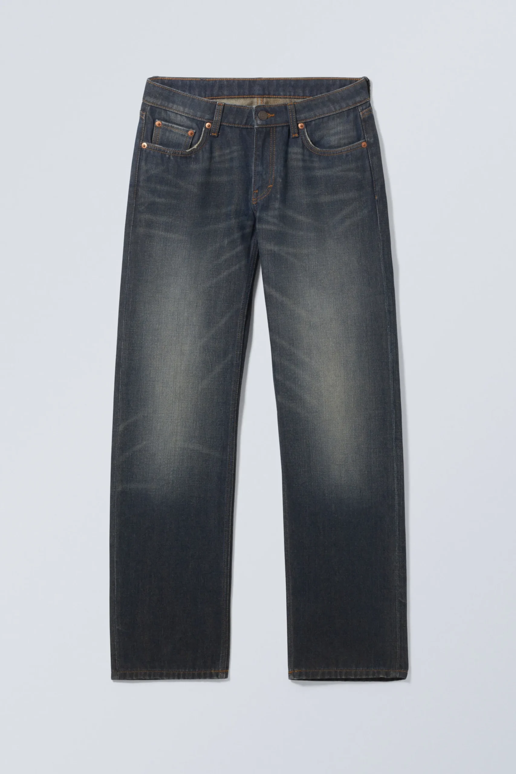 Weekday Jeans<ARROW LOW WAIST REGULAR STRAIGHT LEG JEANS
