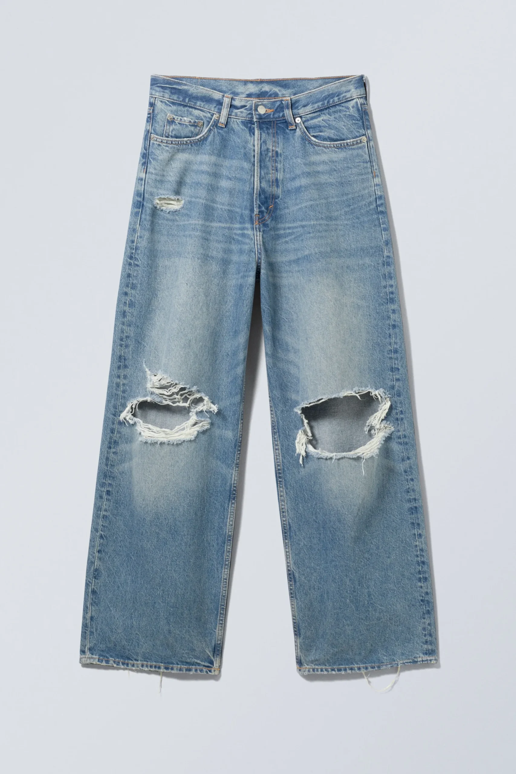 Weekday Jeans<ASTRO BAGGY JEANS MED SLITNA KNÄN