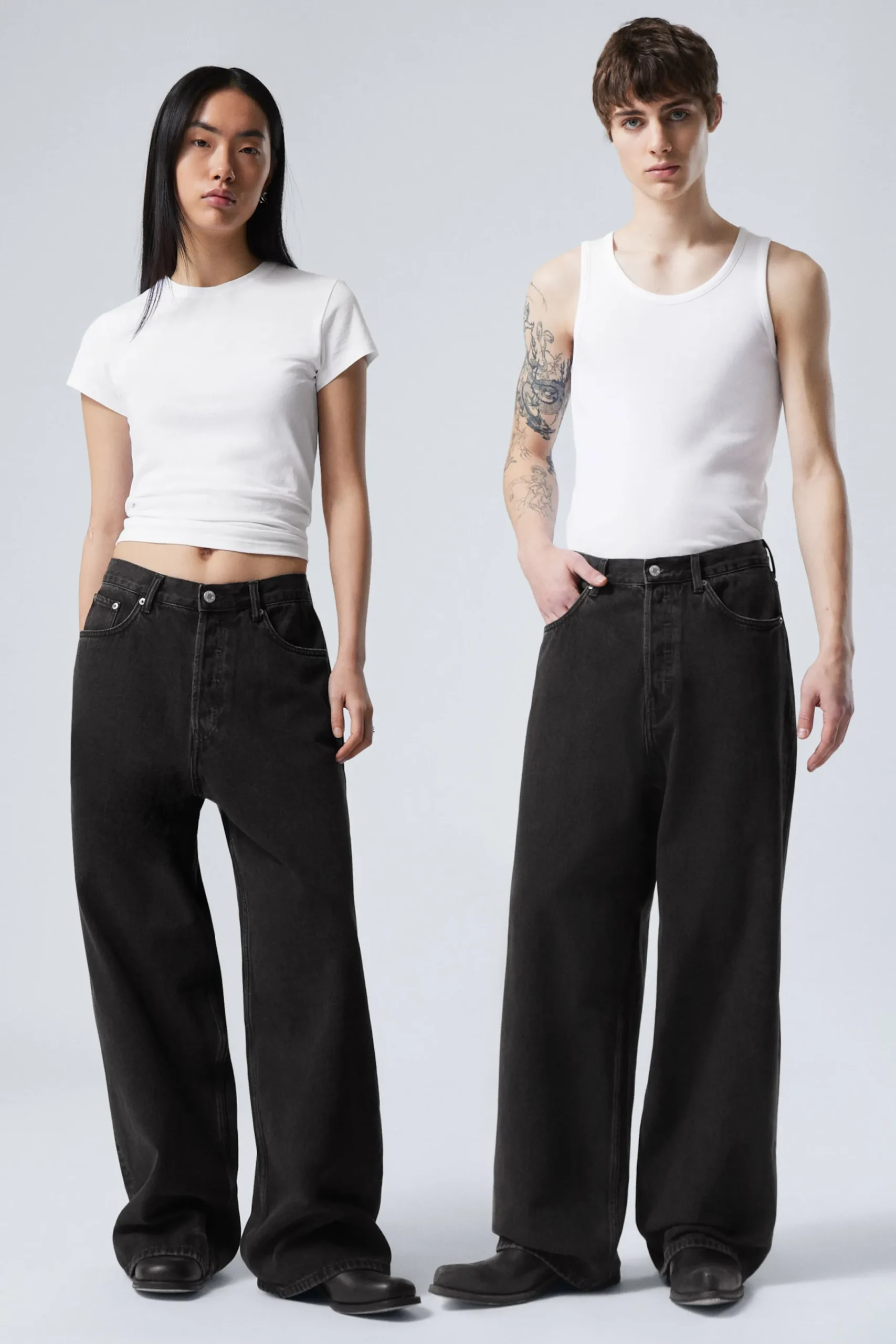 Weekday Jeans<ASTRO LOOSE BAGGY LEG JEANS