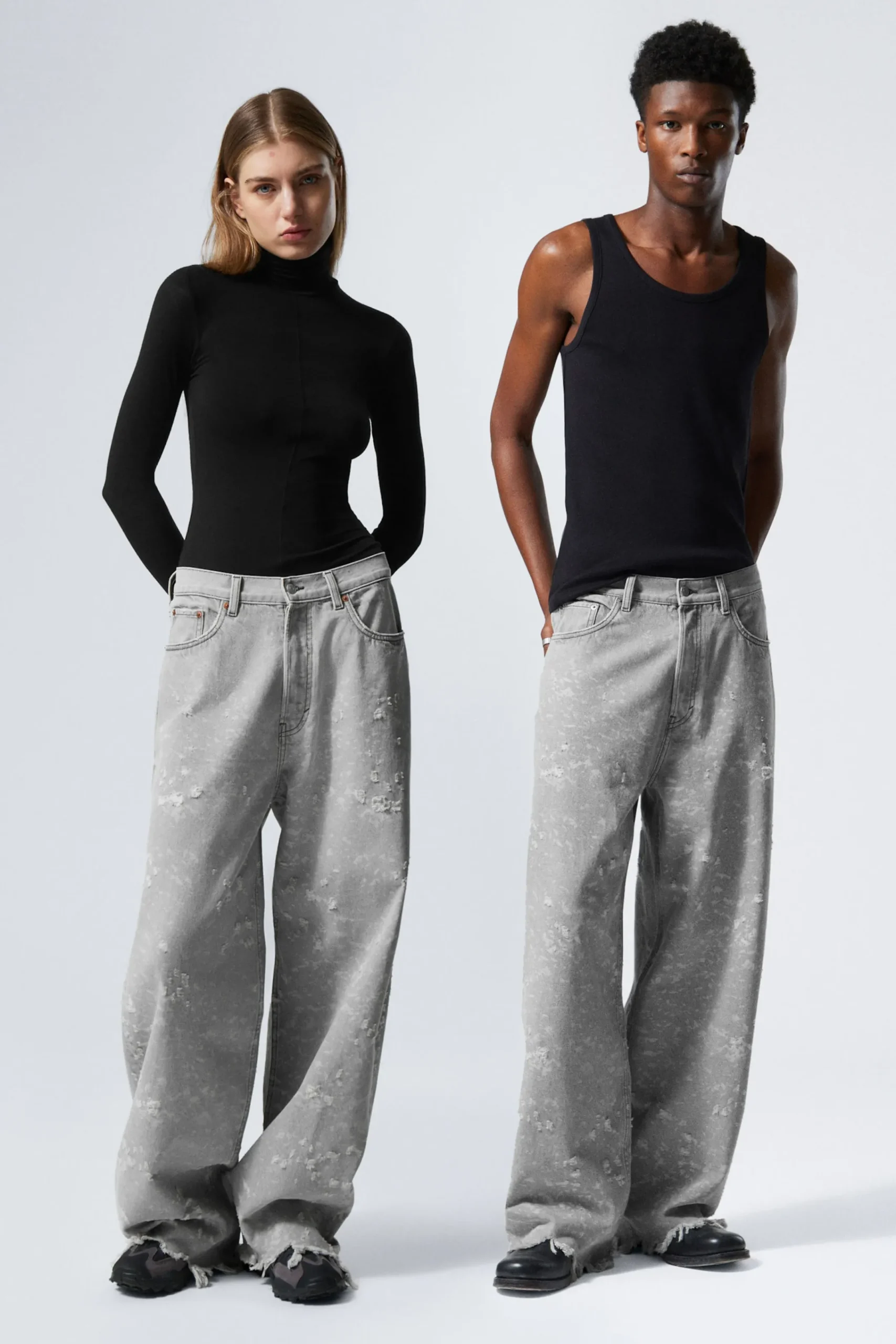 Weekday Jeans<ASTRO LOOSE BAGGY TRASH JEANS