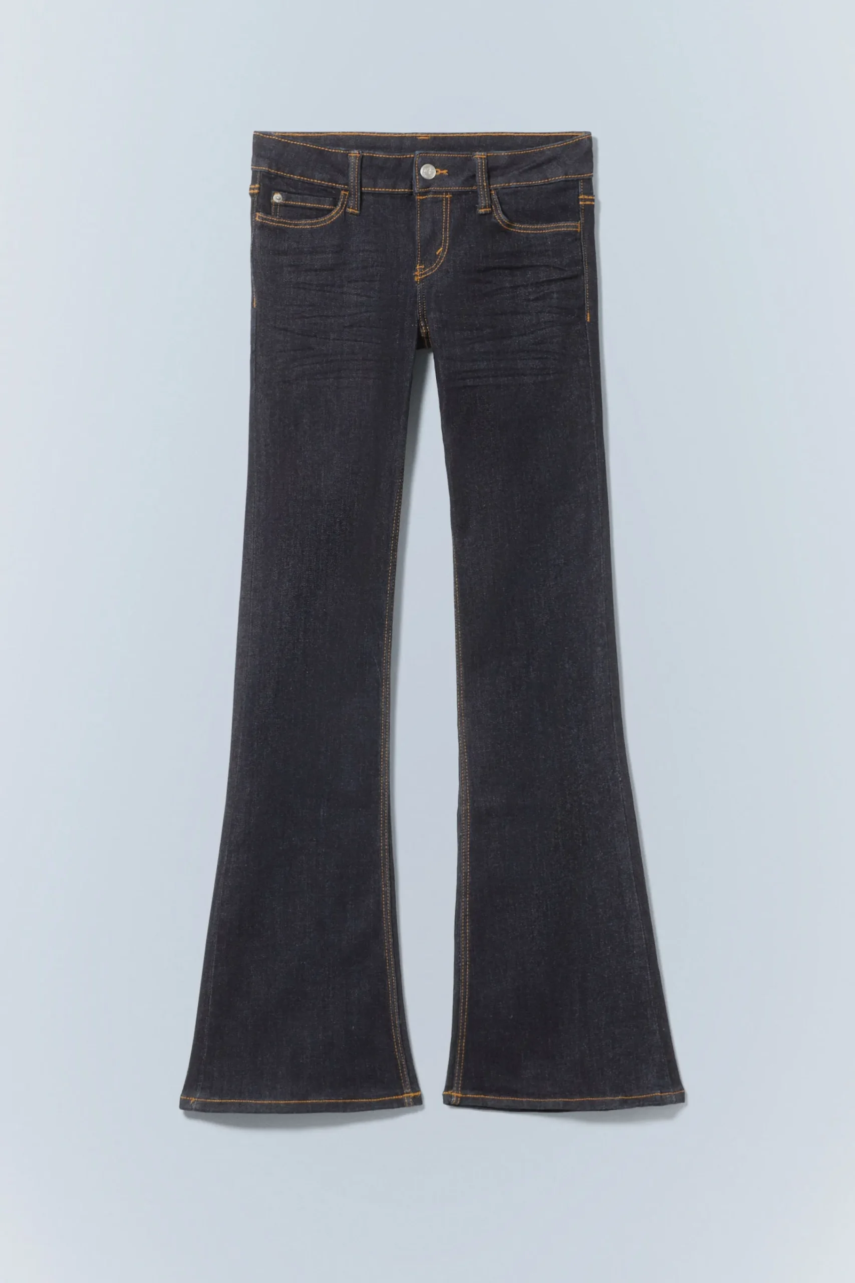 booty_bei_low_waist_skinny_bootcut_jeans_2-2.webp Weekday Jeans<BOOTY BEI LOW WAIST SKINNY BOOTCUT JEANS