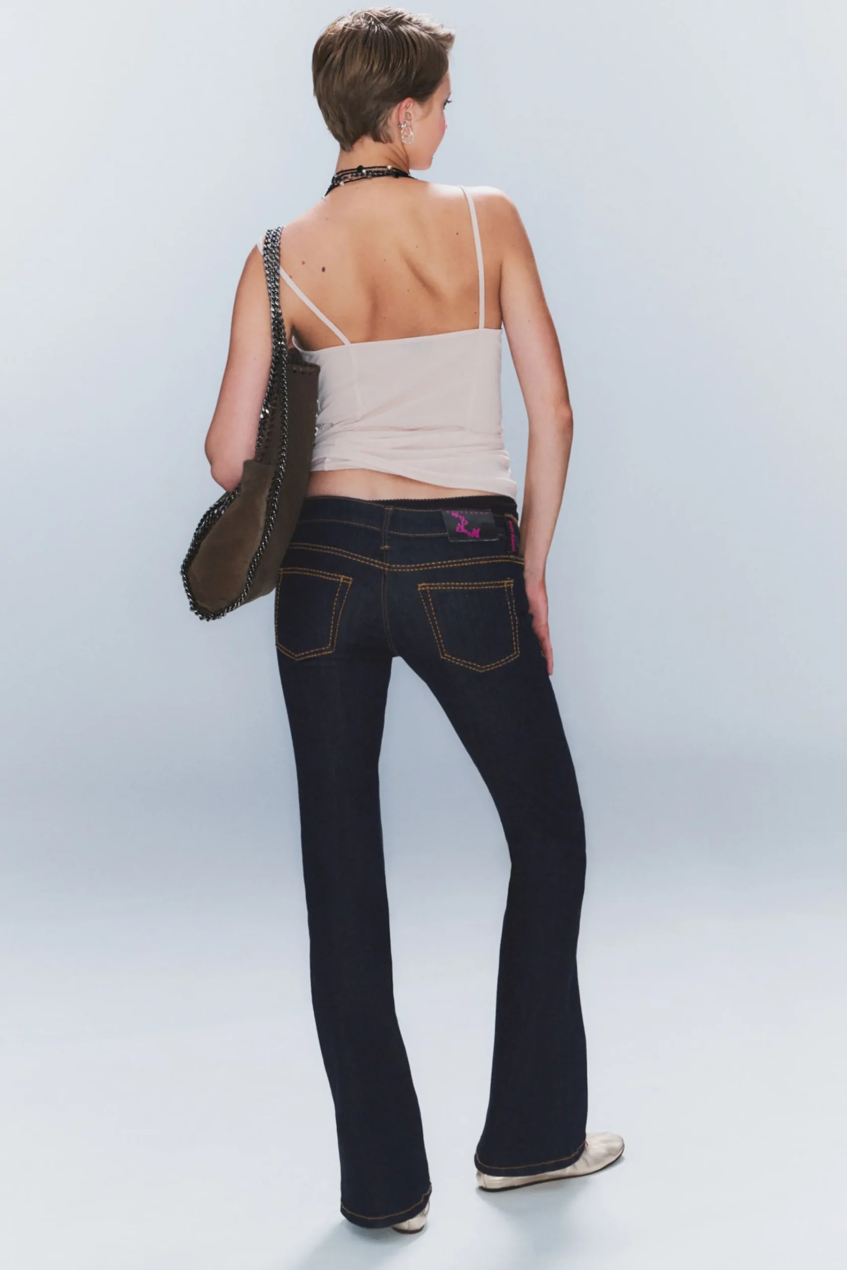 booty_bei_low_waist_skinny_bootcut_jeans_3-2.webp Weekday Jeans<BOOTY BEI LOW WAIST SKINNY BOOTCUT JEANS