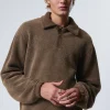 Weekday Sweatshirts<BOXIG HALV-ZIP TRÖJA I FLEECE
