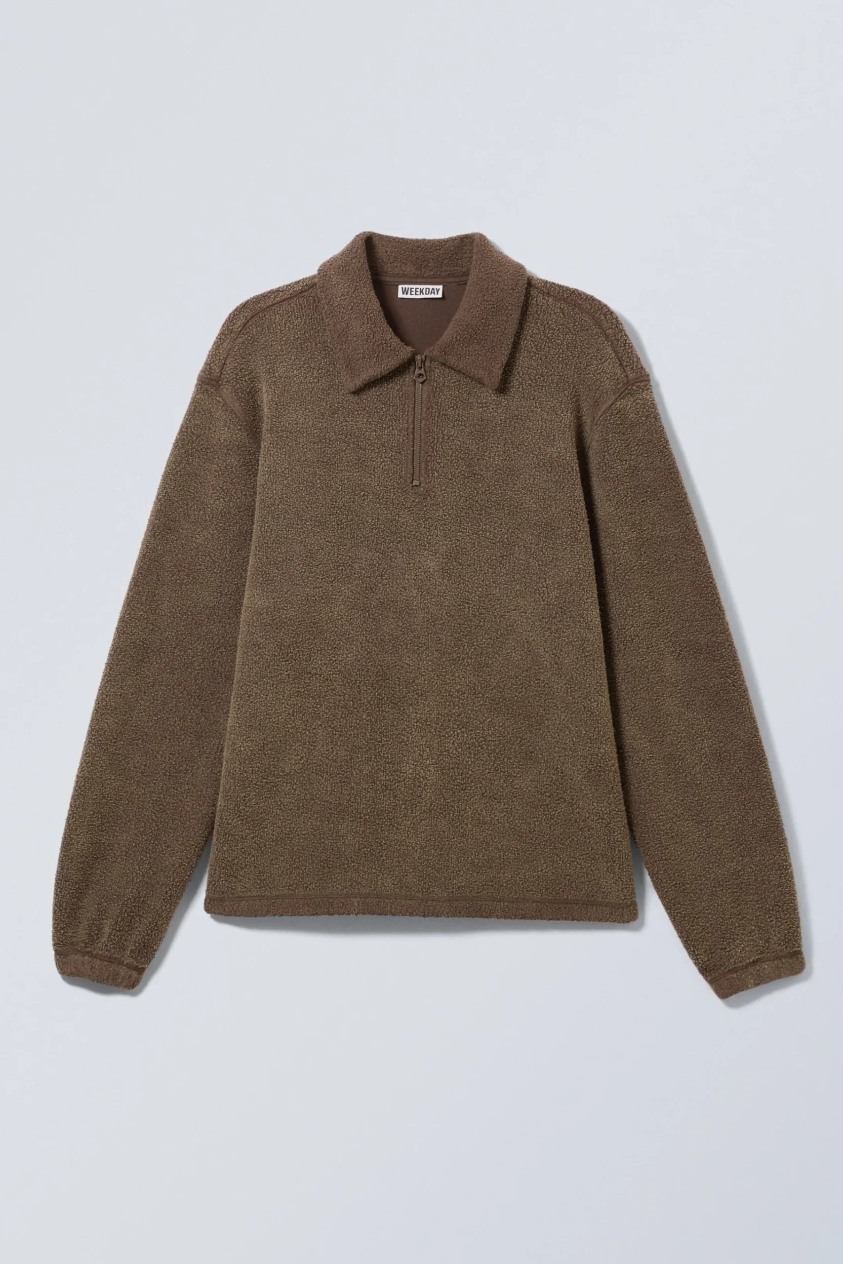Weekday Sweatshirts<BOXIG HALV-ZIP TRÖJA I FLEECE
