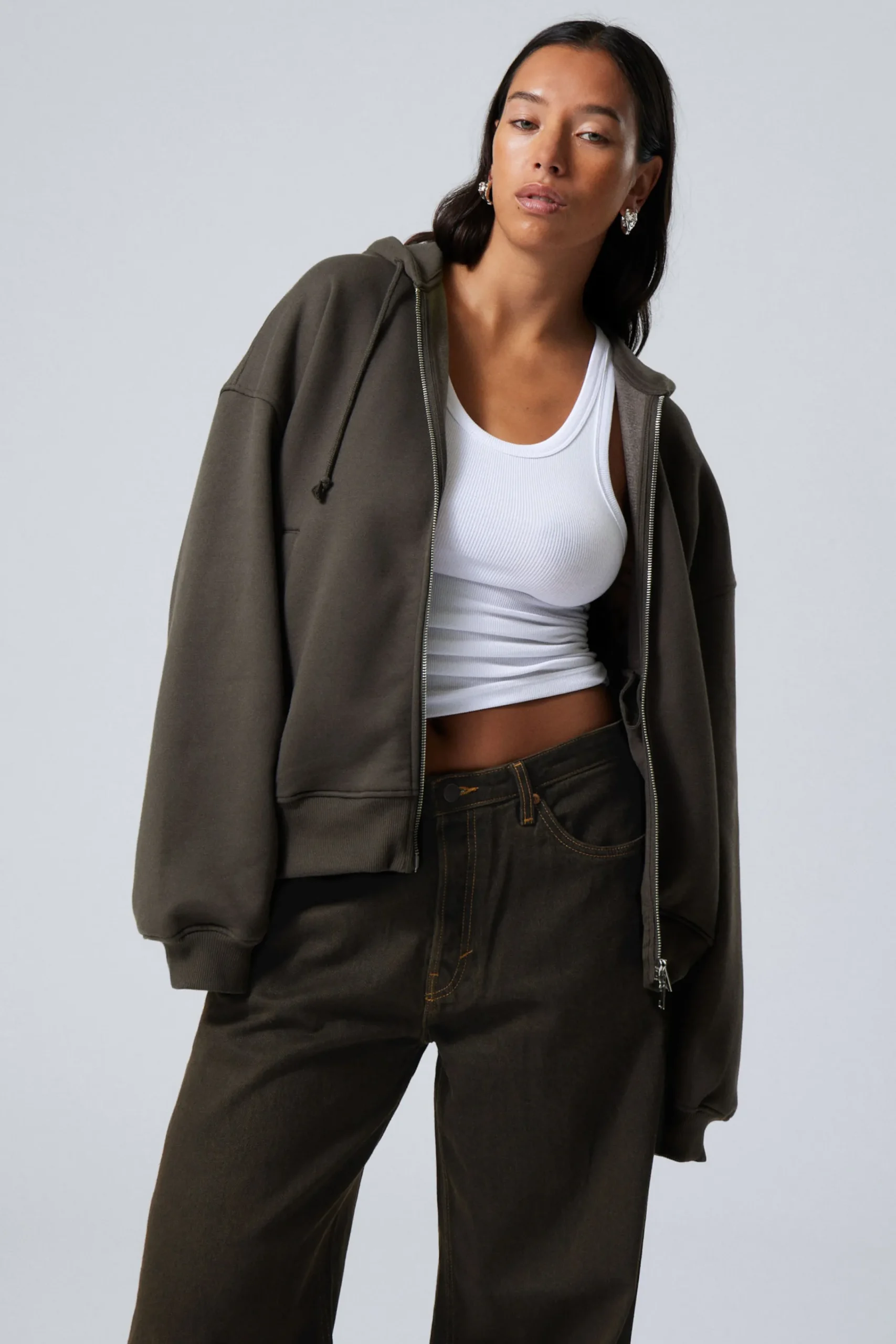 Weekday Hoodies | Basplagg<BOXIG TUNG ZIP-HOODIE
