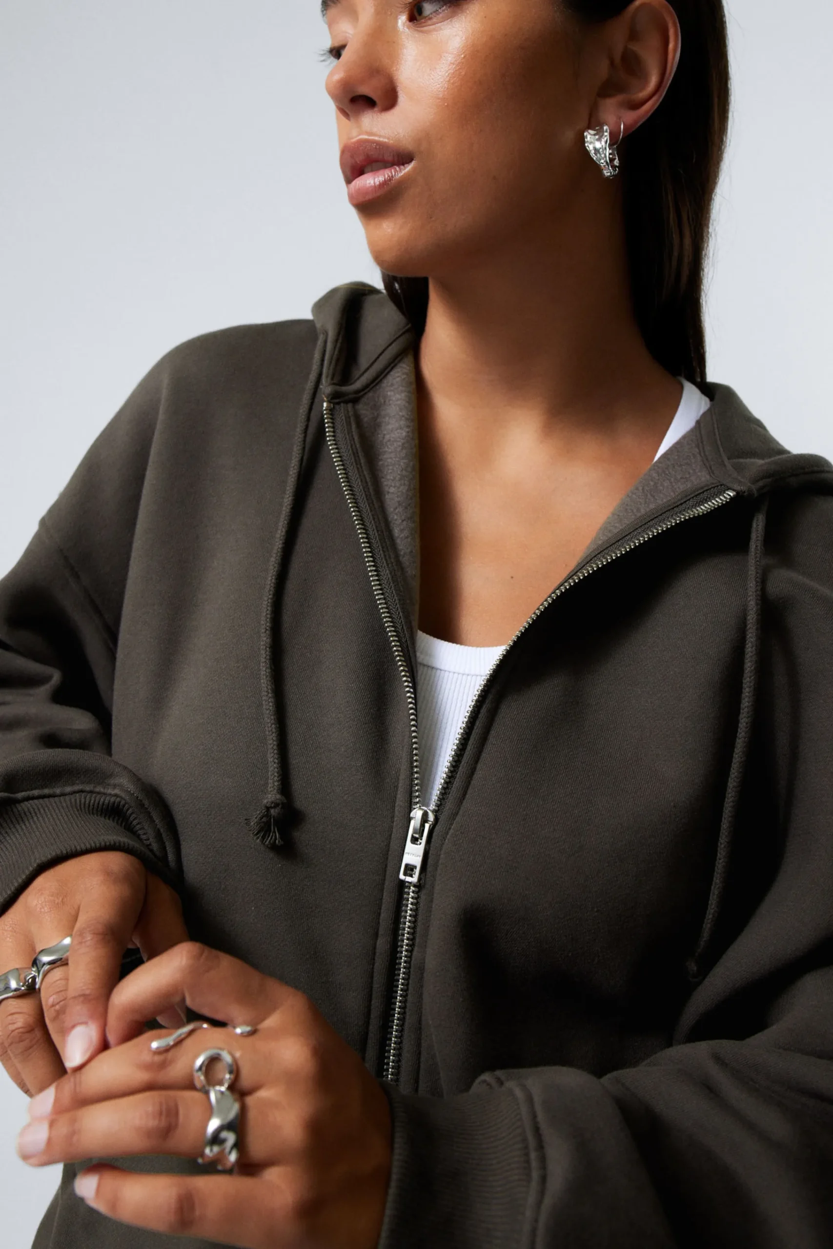 Weekday Hoodies | Basplagg<BOXIG TUNG ZIP-HOODIE