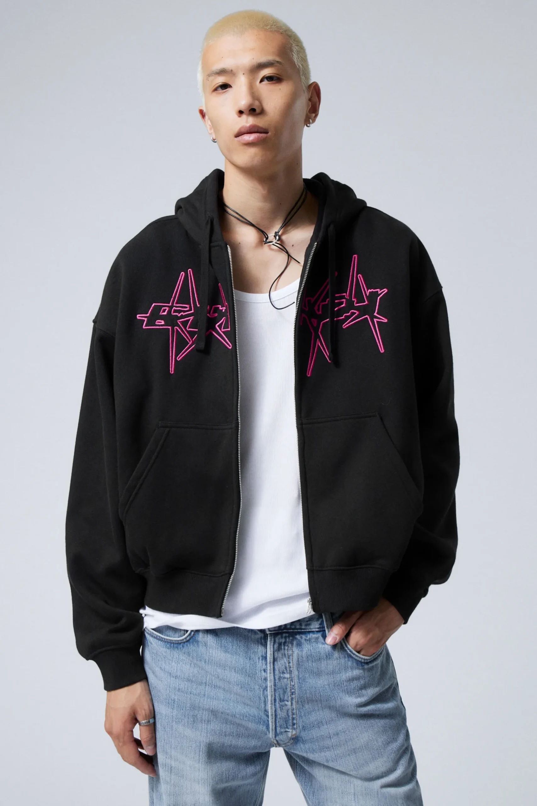 Weekday Graphics | Hoodies<BOXY GRAPHIC ZIP HOODIE