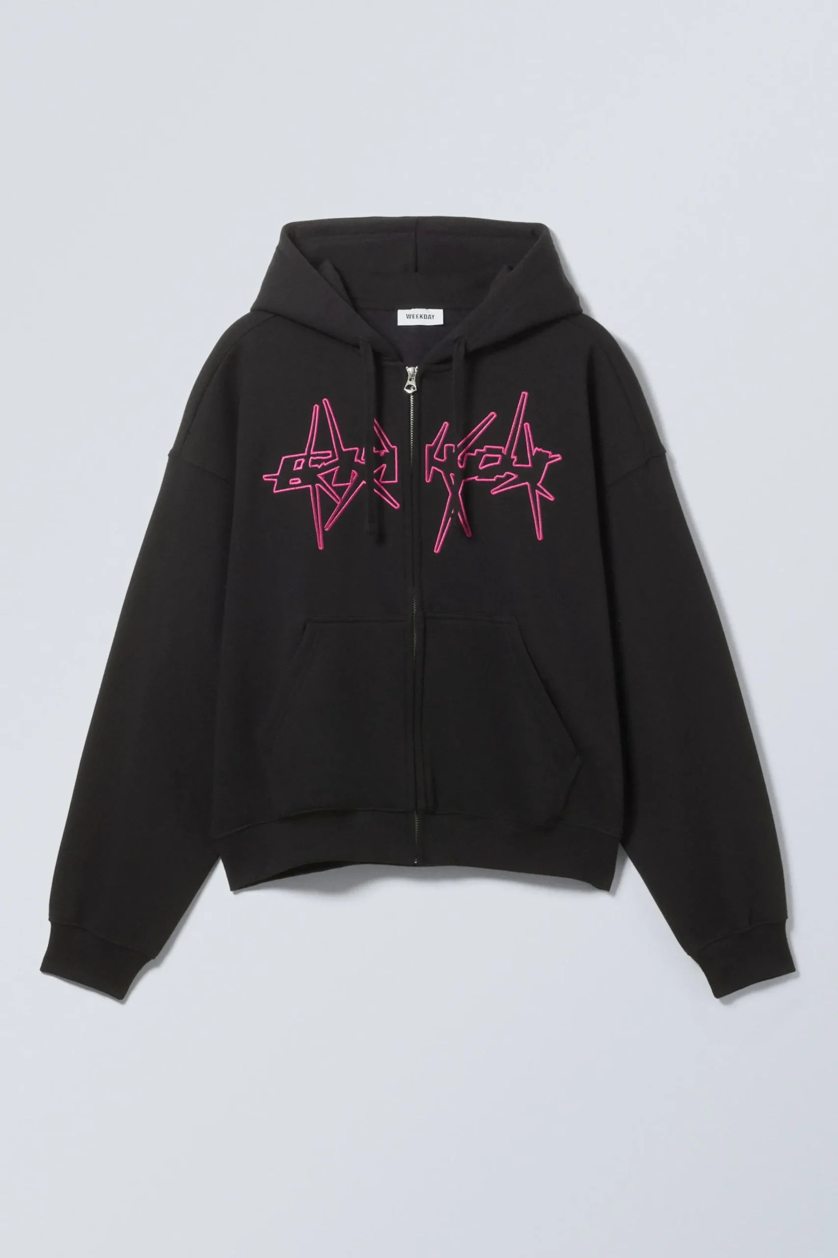 boxy_graphic_zip_hoodie_2-2.webp Weekday Graphics | Hoodies<BOXY GRAPHIC ZIP HOODIE