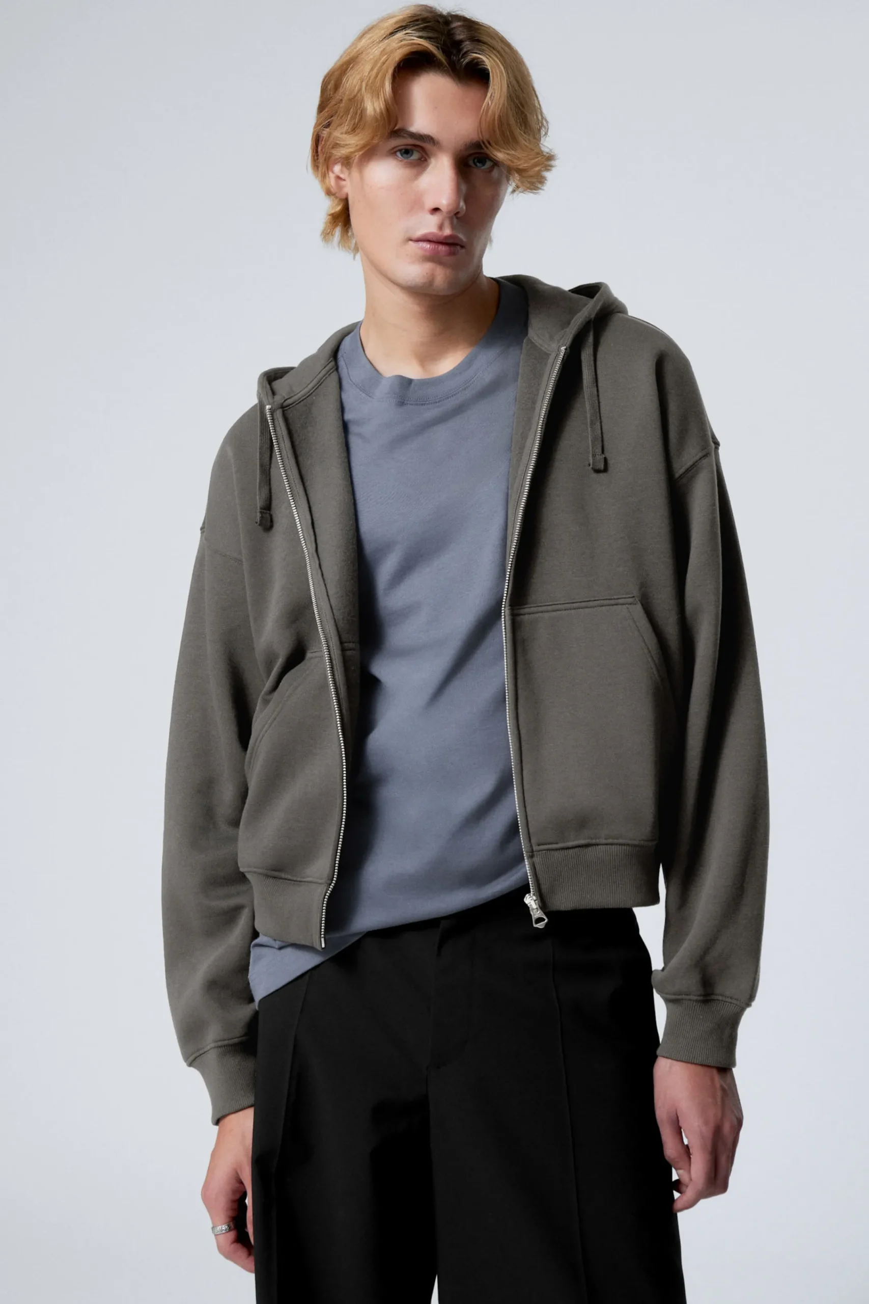 Weekday Basplagg | Hoodies<BOXY MIDWEIGHT ZIP HOODIE