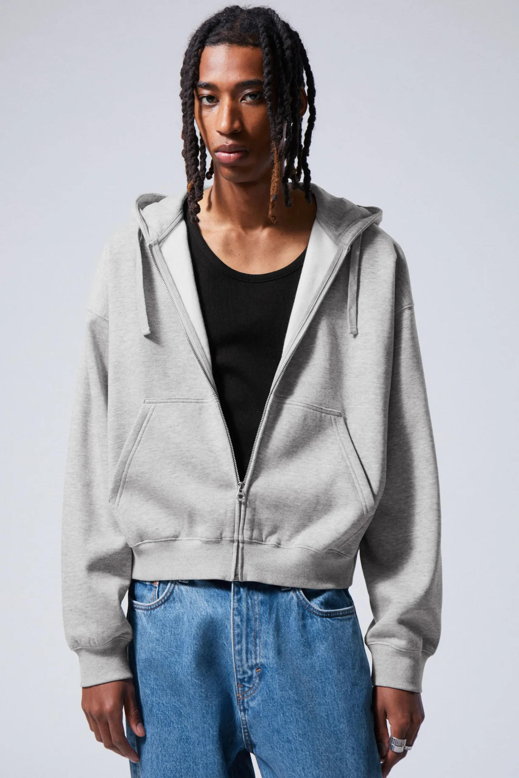 Weekday Basplagg | Hoodies<BOXY MIDWEIGHT ZIP HOODIE