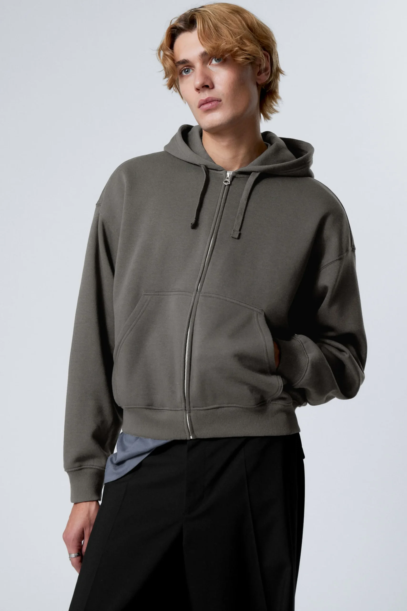 Weekday Basplagg | Hoodies<BOXY MIDWEIGHT ZIP HOODIE