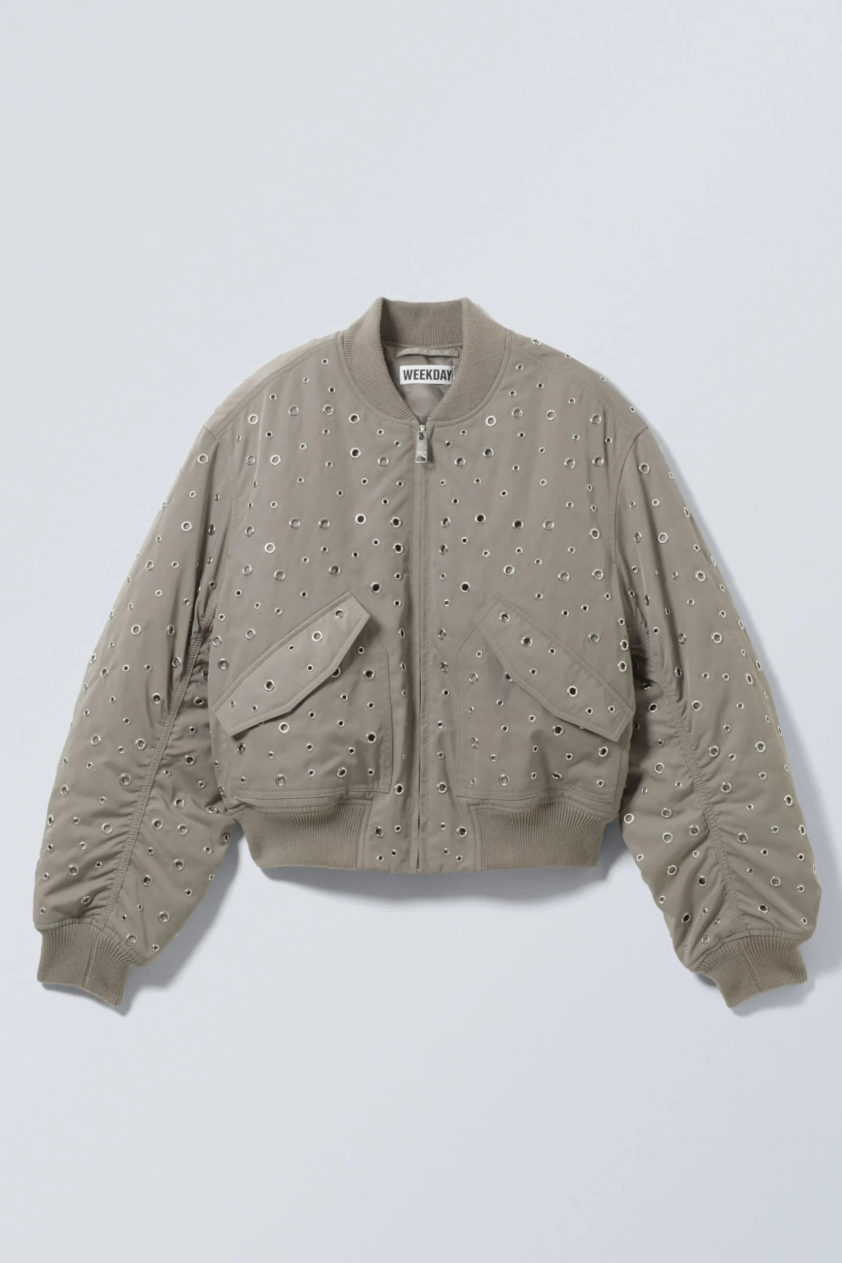 cropped_eyelet_bomber_jacket_3.webp Weekday Jackor & Kappor<CROPPED EYELET BOMBER JACKET