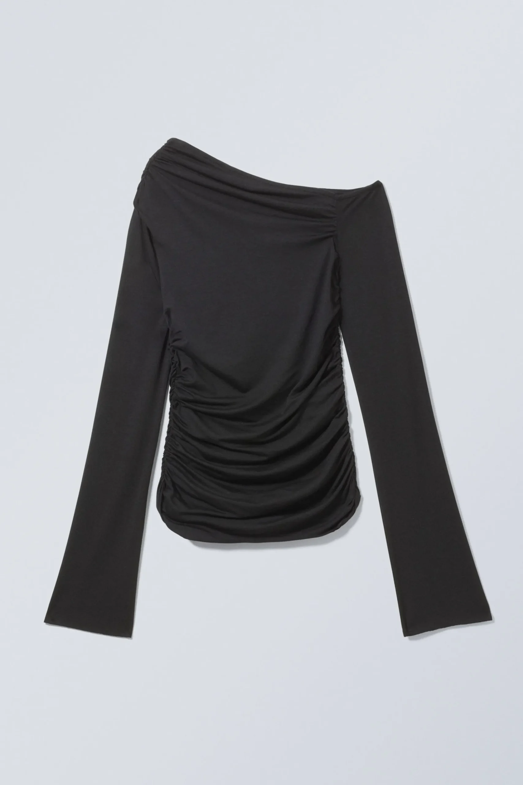 Weekday Toppar<DRAPERAD ASYMMETRISK LYOCELL-TOPP