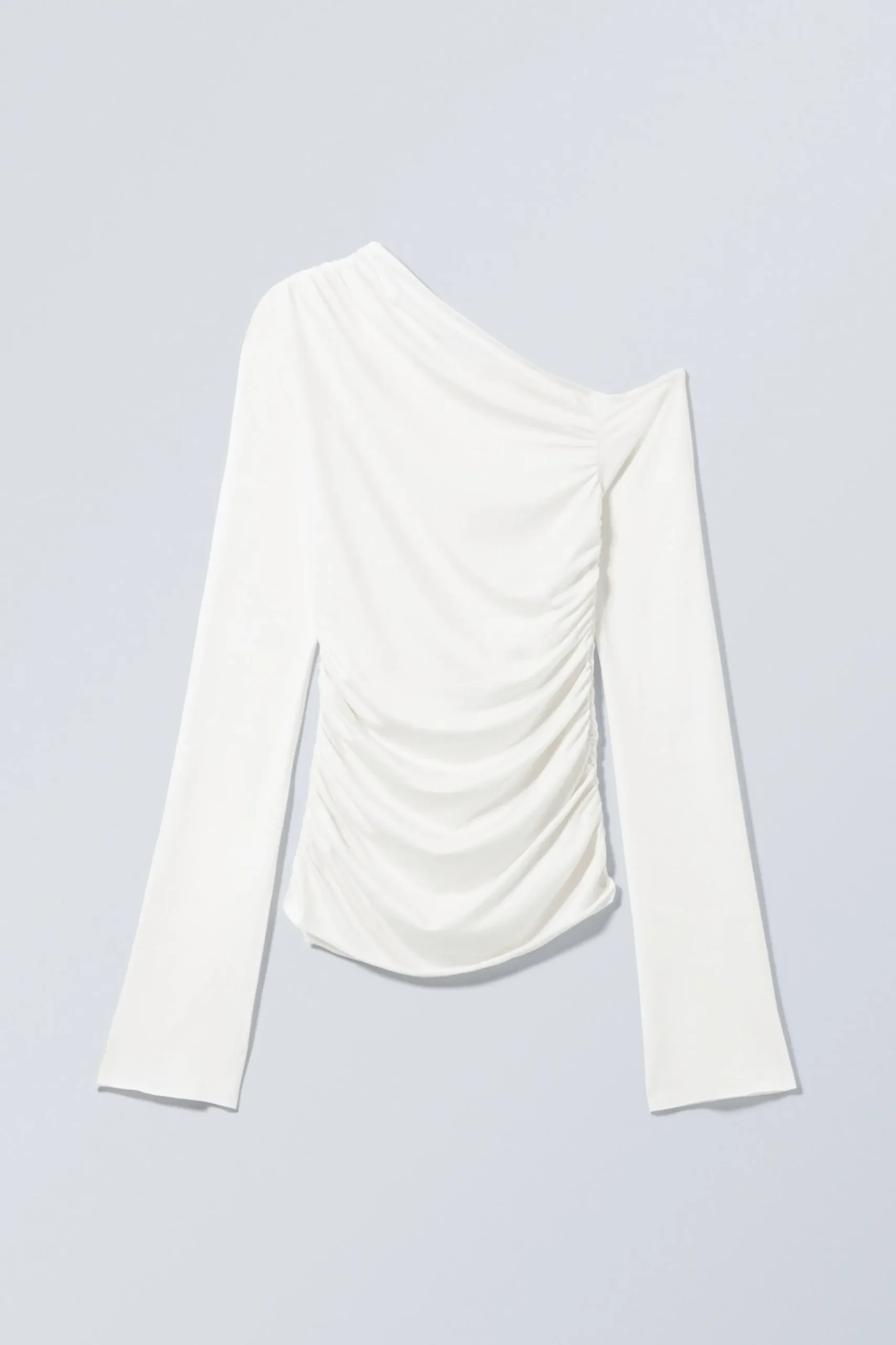 Weekday Toppar<DRAPERAD ASYMMETRISK LYOCELL-TOPP
