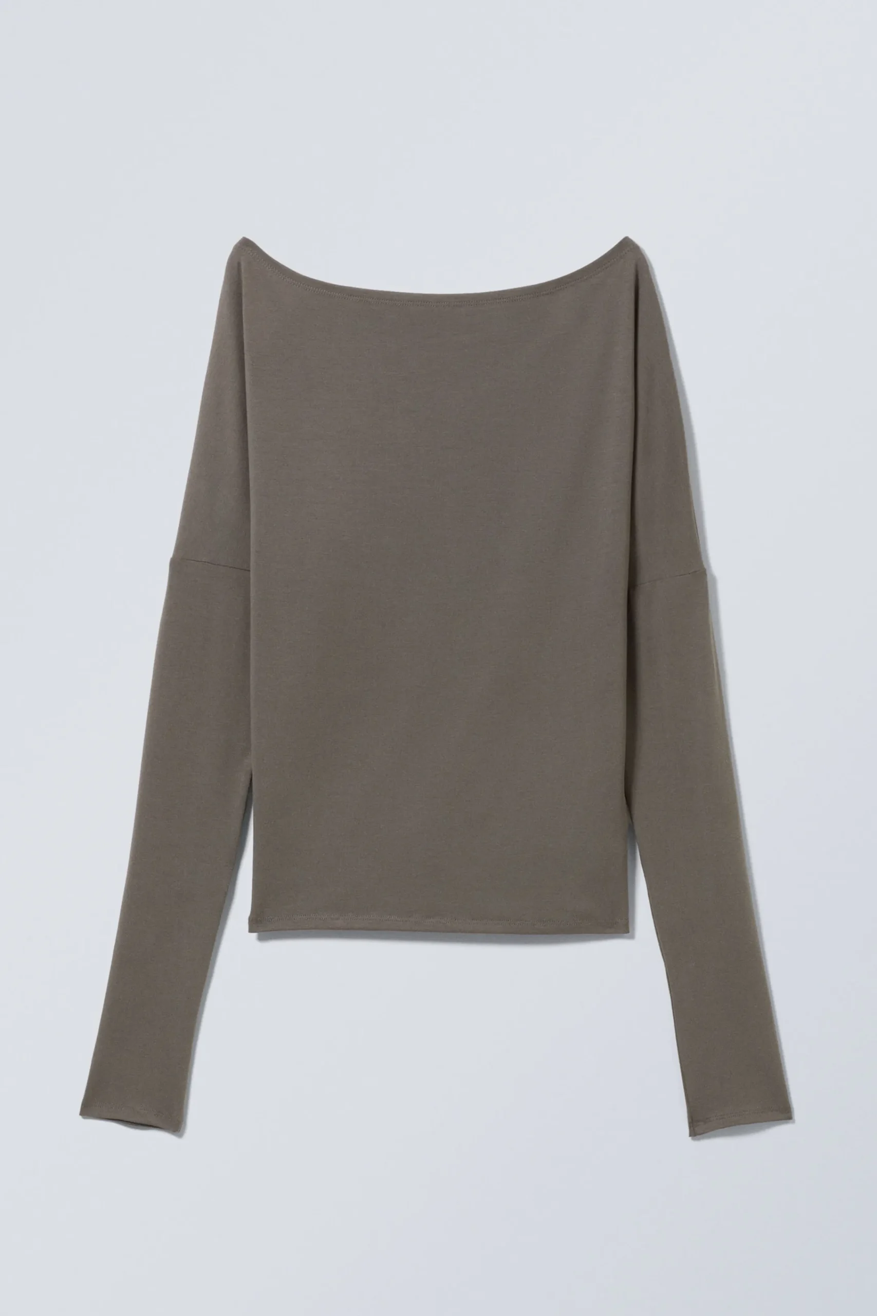 draperad_lngrmad_topp_i_lyocell_2.webp Weekday Toppar<DRAPERAD LÅNGÄRMAD TOPP I LYOCELL