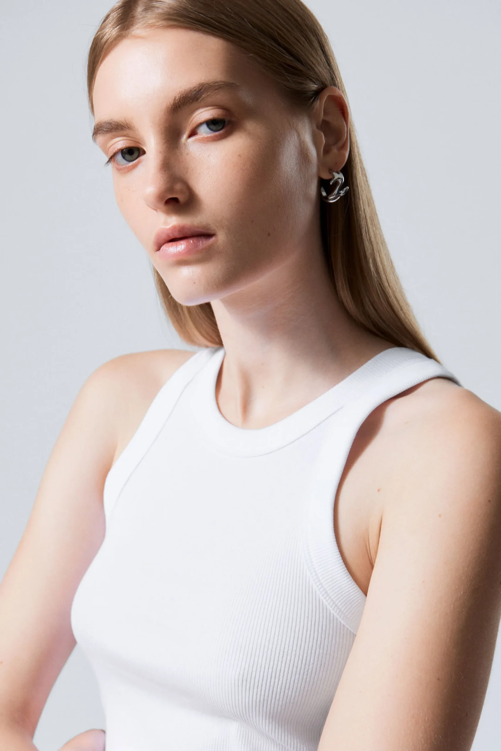 Weekday Basplagg | Toppar<FITTED RIB TANK TOP
