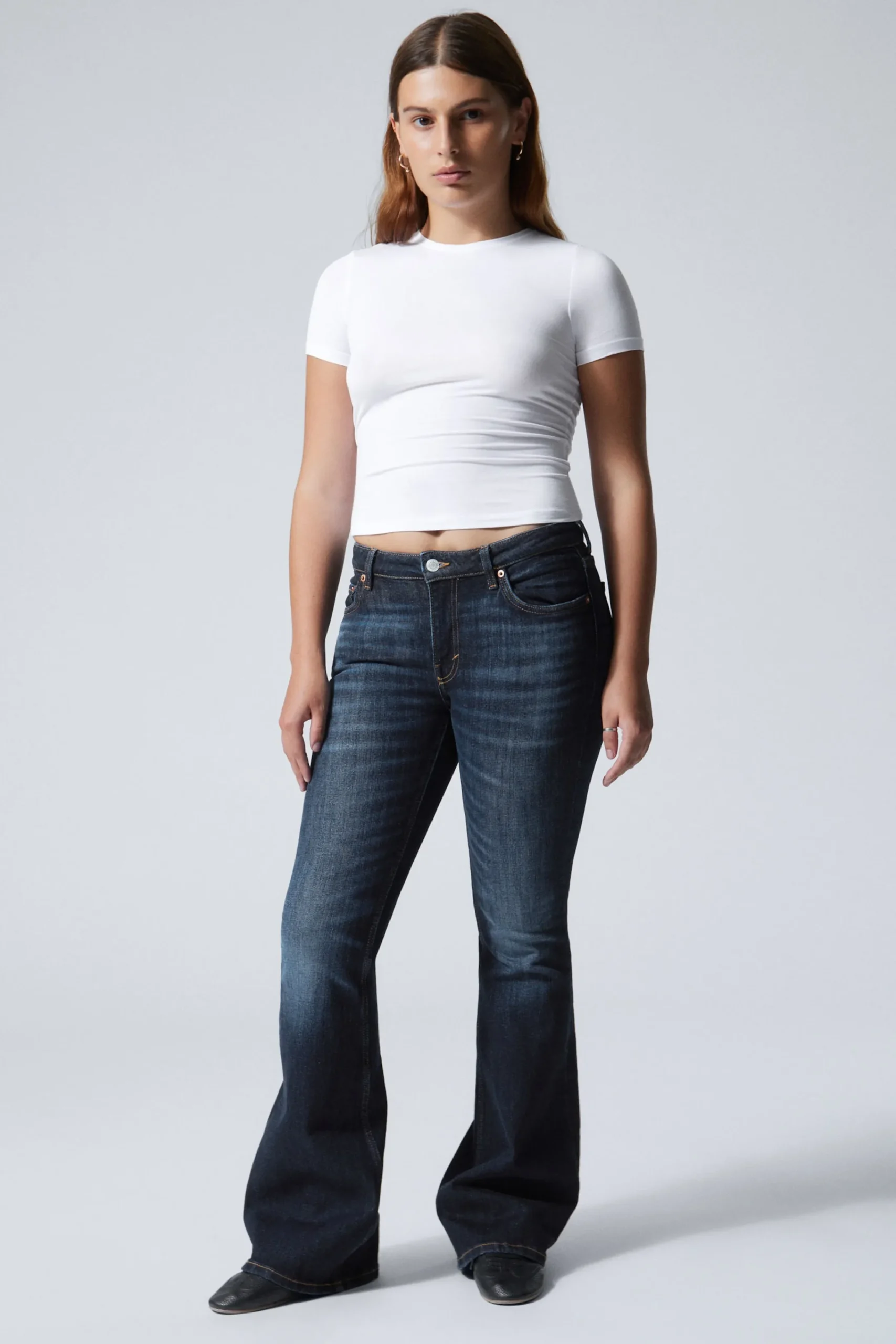 Weekday Jeans<FLAME LOW WAIST SLIM FLARED LEG JEANS