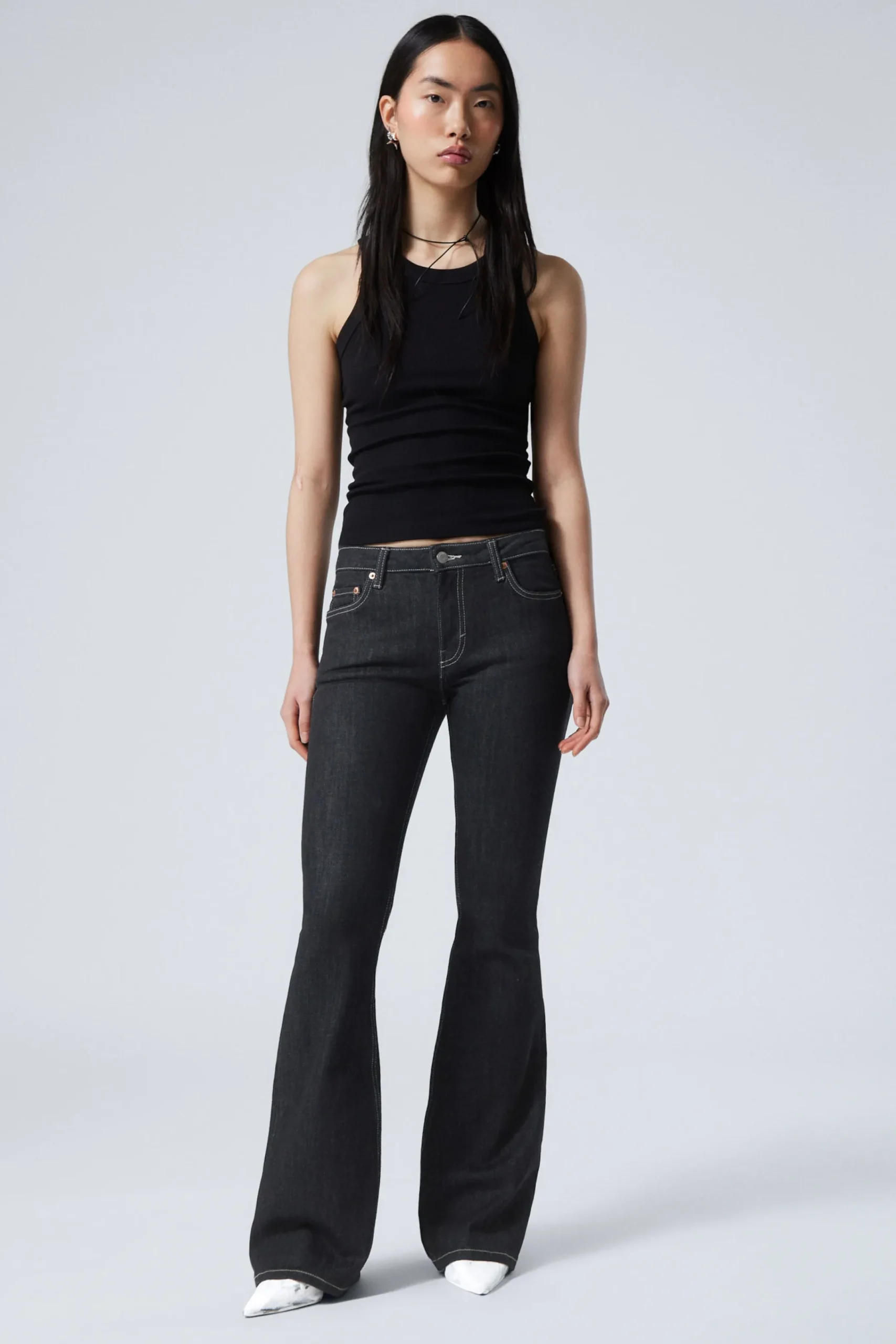 Weekday Jeans<FLAME LOW WAIST SLIM FLARED LEG JEANS
