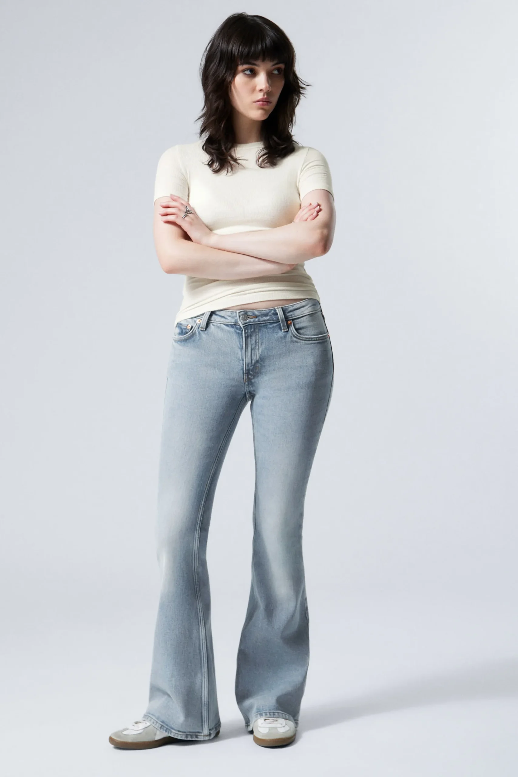 Weekday Jeans<FLAME LOW WAIST SLIM FLARED LEG JEANS