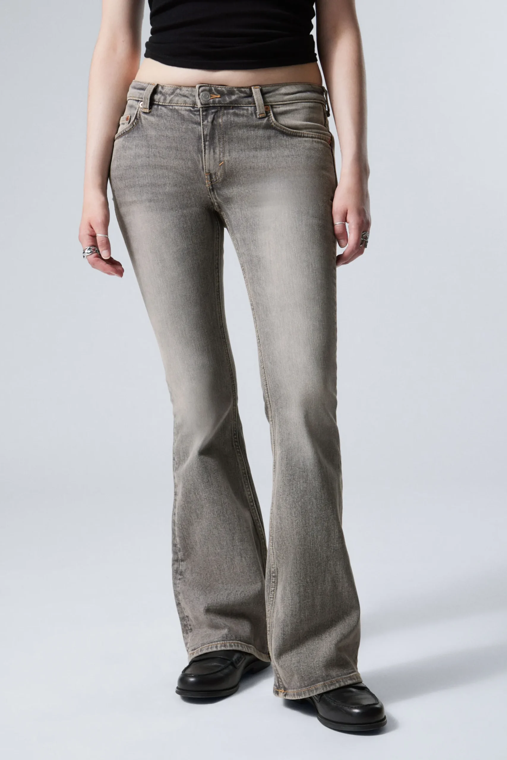 Weekday Jeans<FLAME LOW WAIST SLIM FLARED LEG JEANS