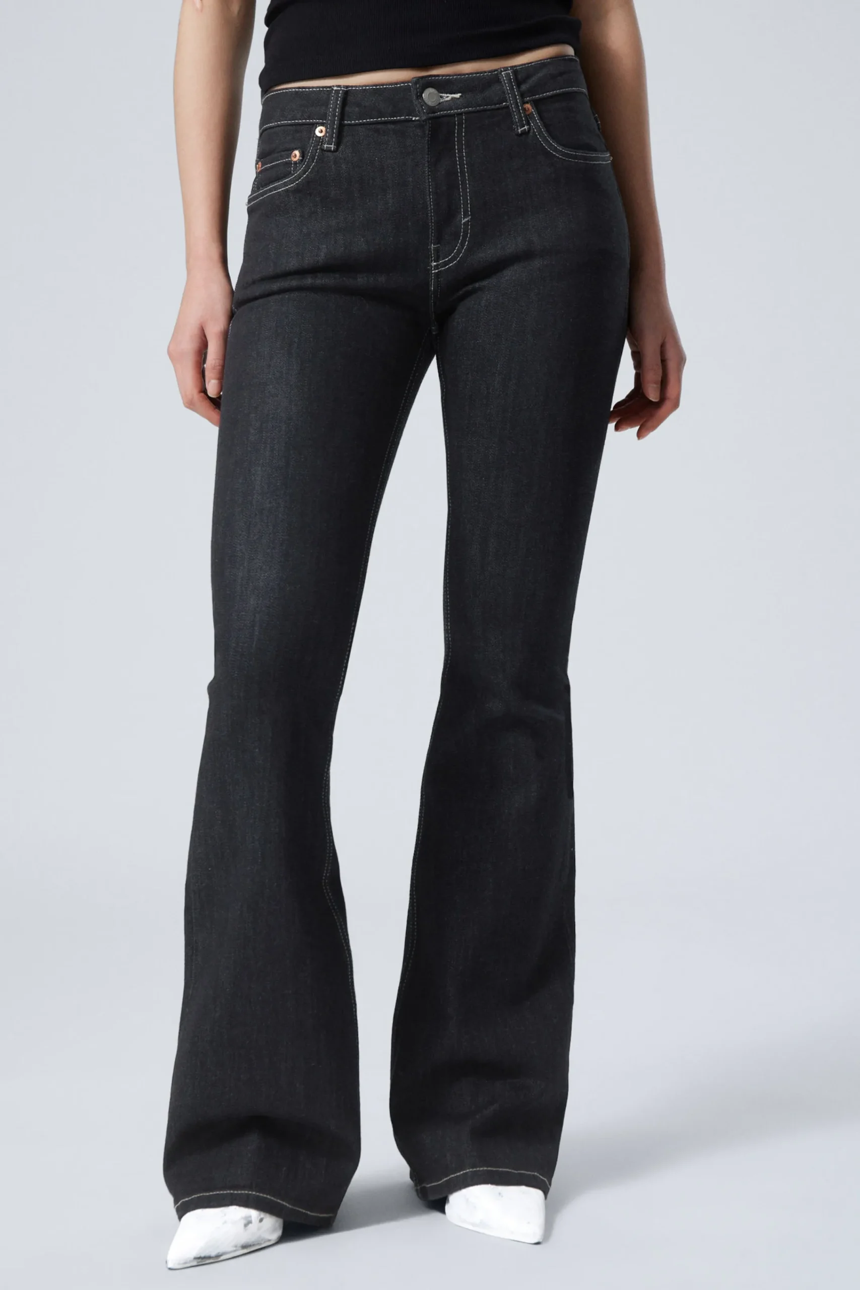 Weekday Jeans<FLAME LOW WAIST SLIM FLARED LEG JEANS