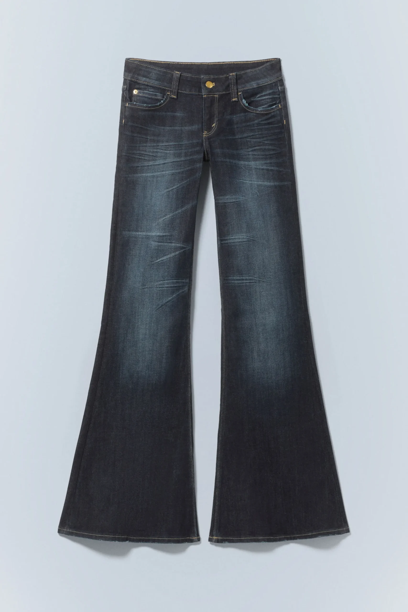 Weekday Jeans<FLARE LOW WAIST FLARED SKINNY JEANS