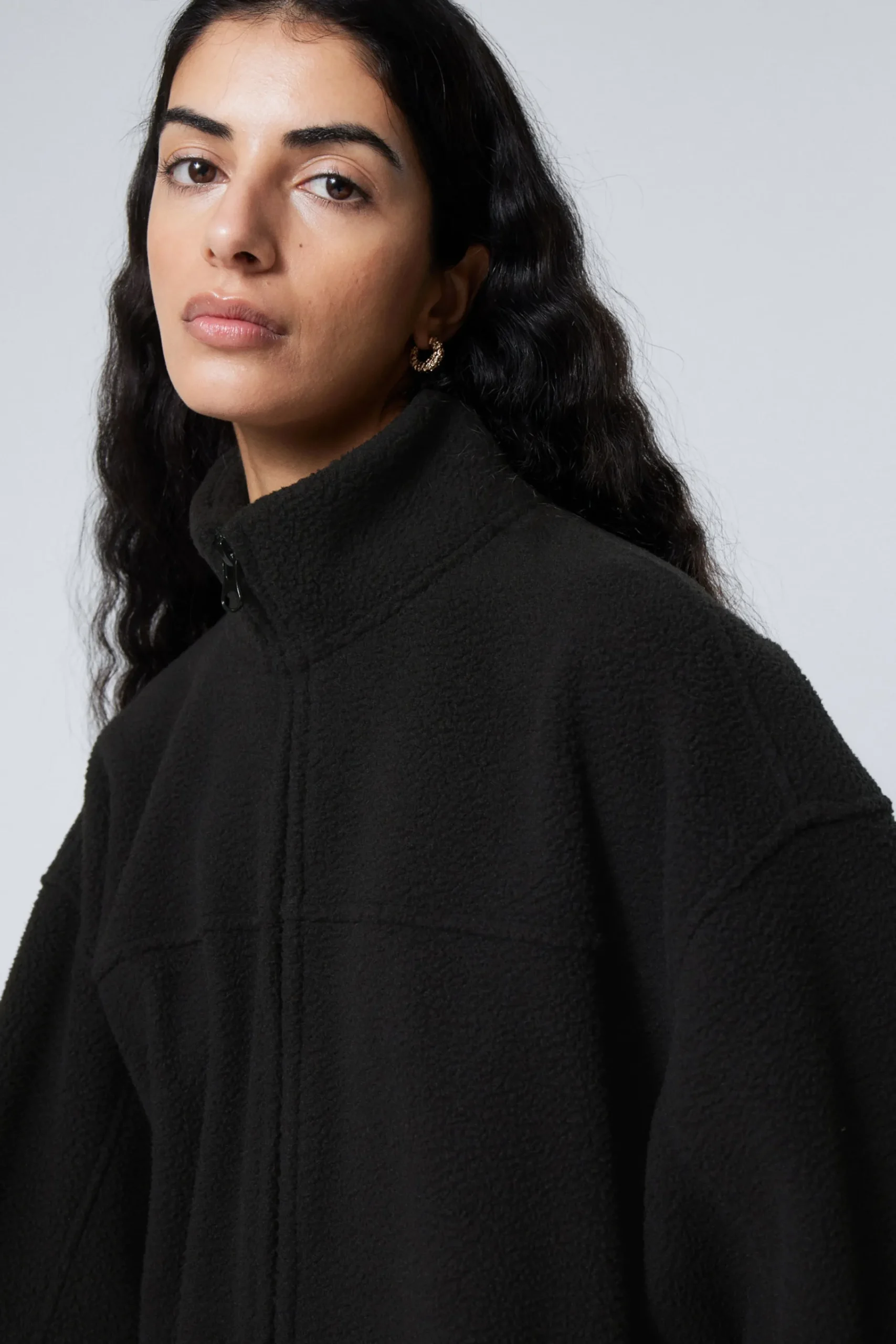 Weekday Sweatshirts | Jackor & Kappor<FLEECEJACKA MED DRAGKEDJA