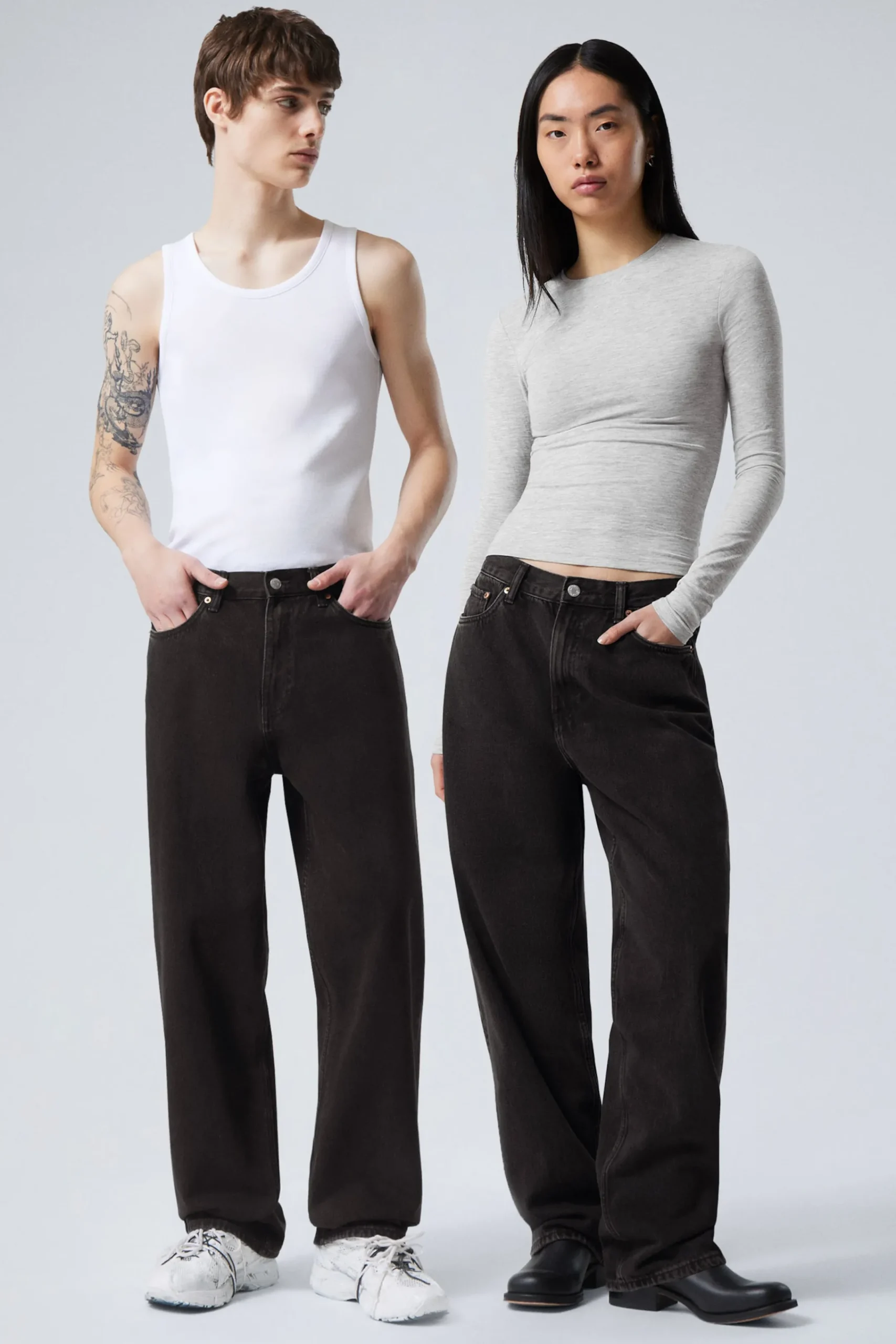 Weekday Jeans<GALAXY LOOSE STRAIGHT LEG JEANS
