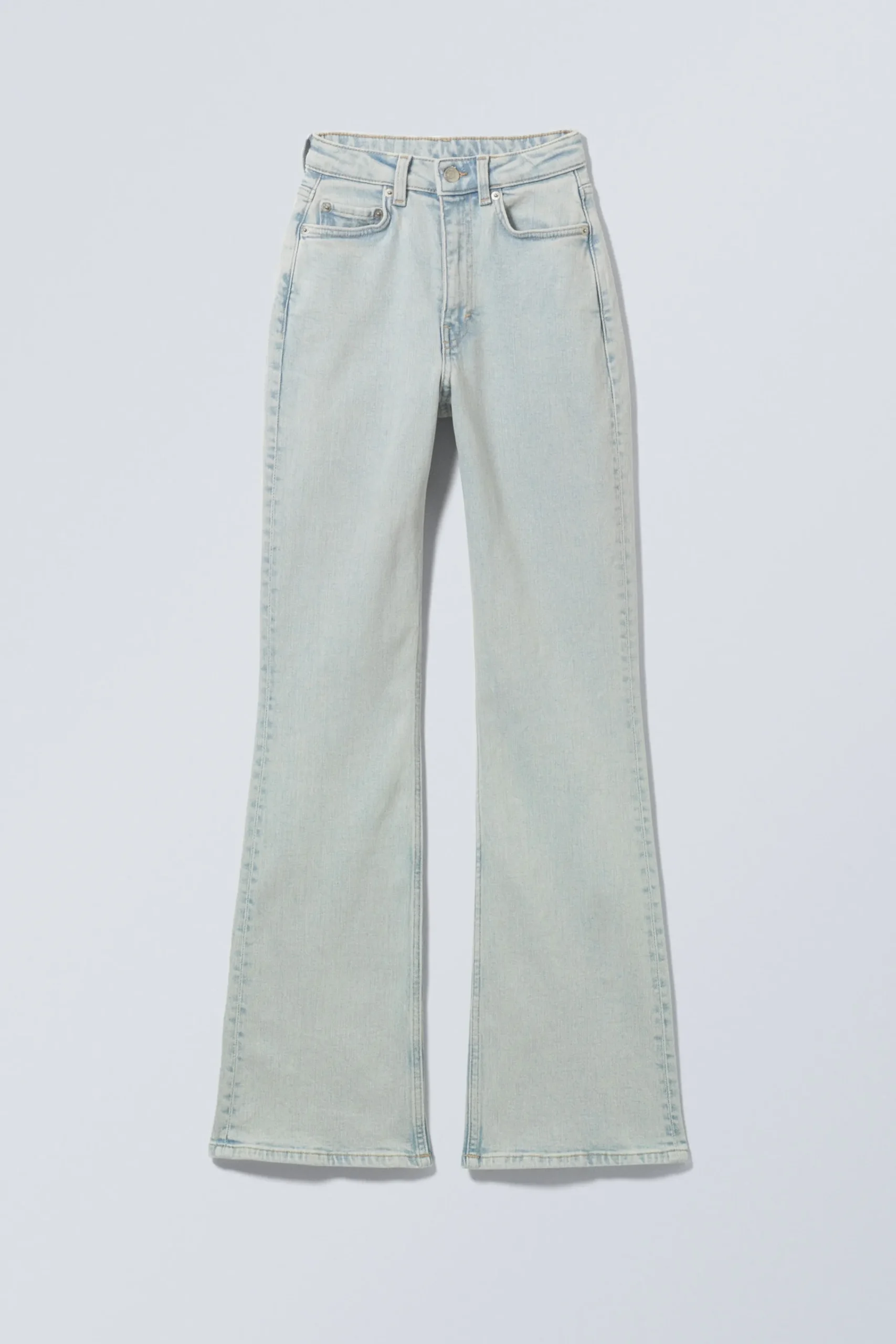 glow_curve_high_waist_regular_flared_leg_jeans_2-1.webp Weekday Jeans<GLOW CURVE HIGH WAIST REGULAR FLARED LEG JEANS