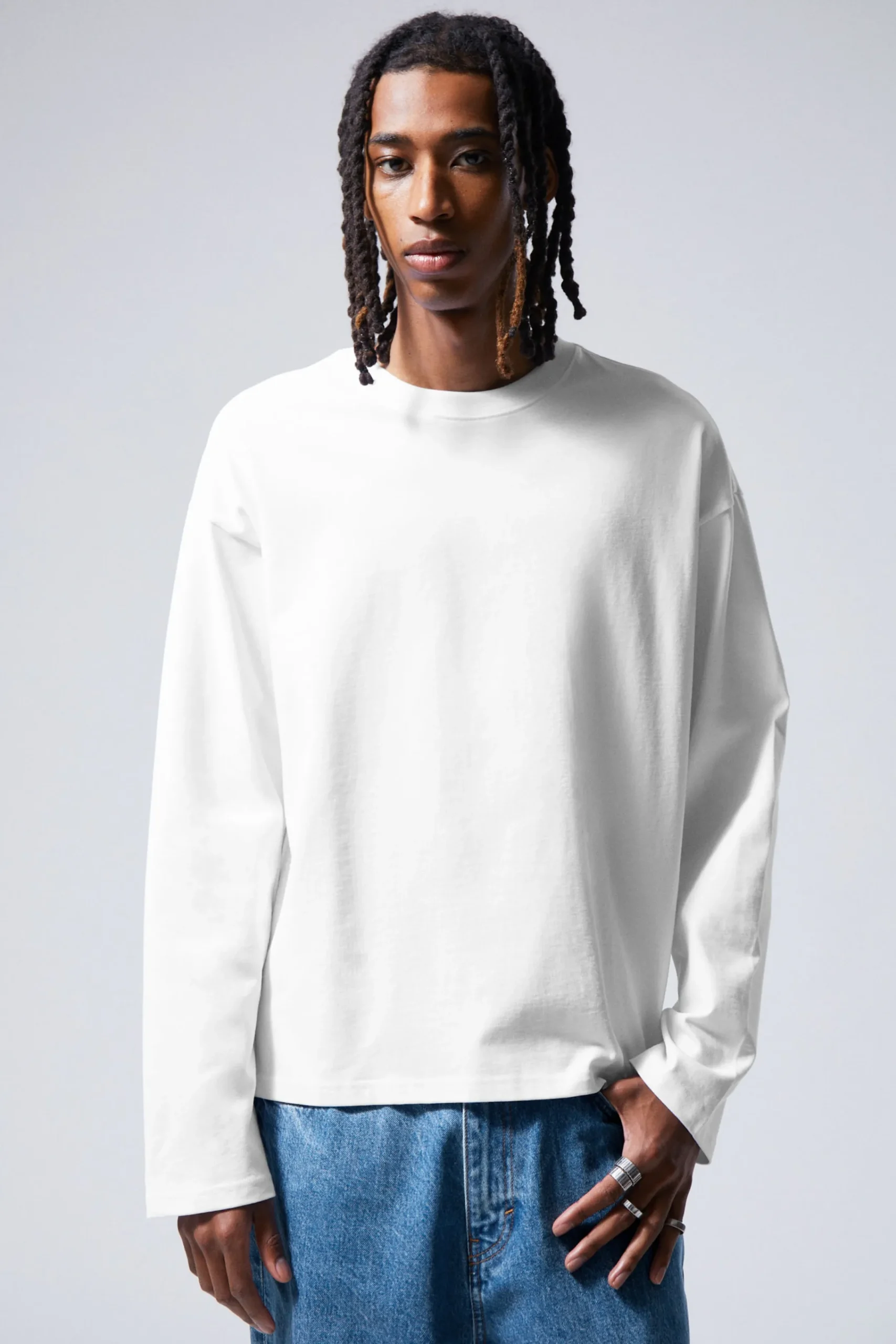 Weekday Basplagg | T-Shirtar & Toppar<GREAT BOXIG LÅNGÄRMAD T-SHIRT