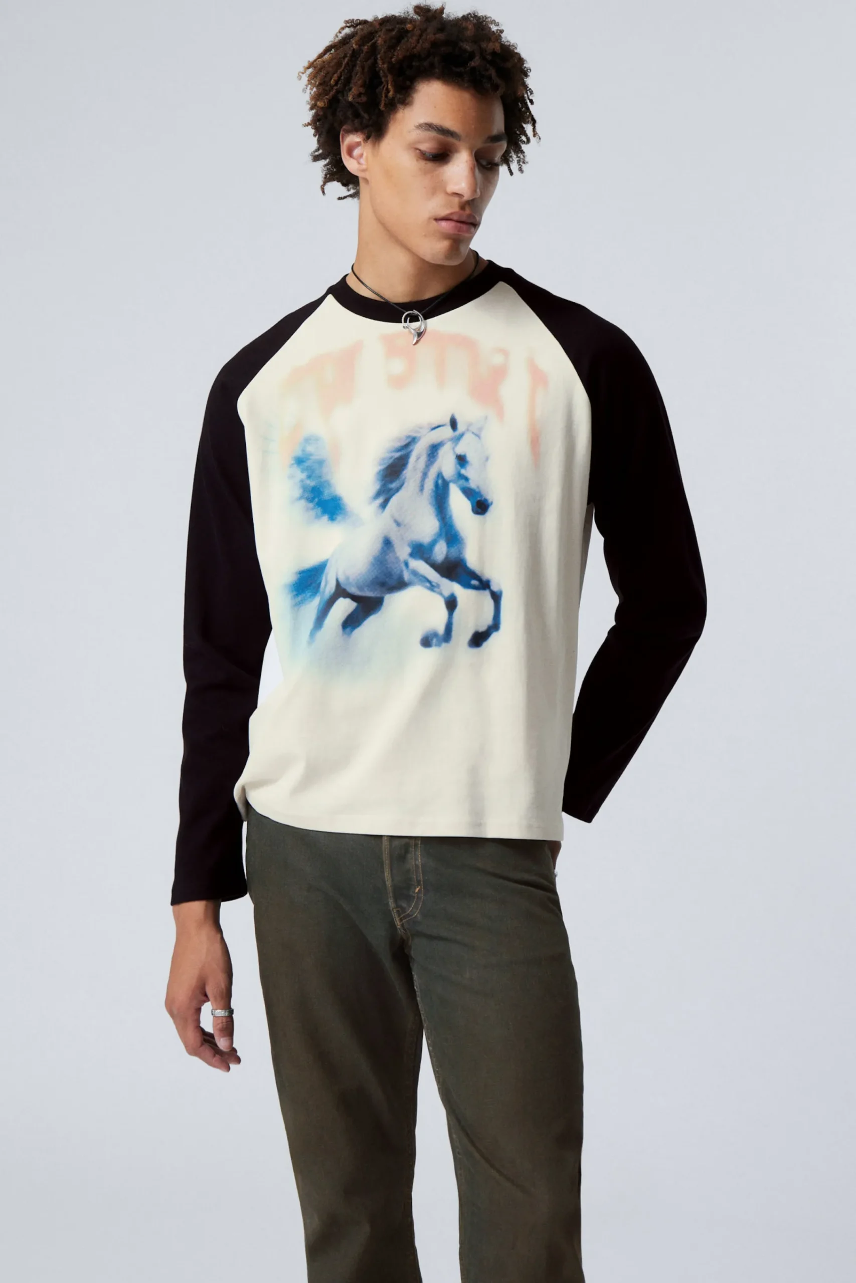 Weekday Graphics | T-Shirtar & Toppar<GREAT LÅNGÄRMAD BOXIG RAGLAN T-SHIRT