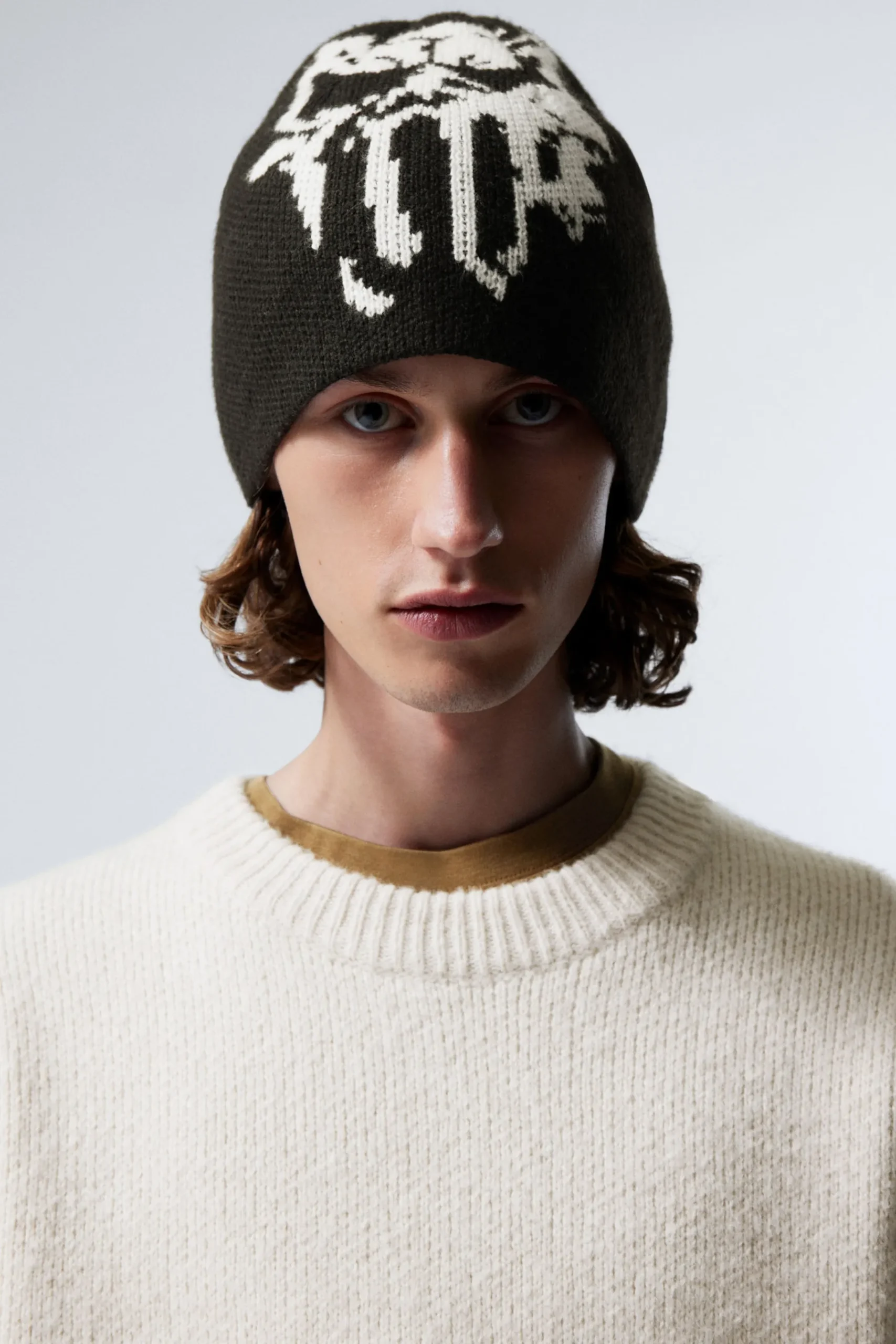 Weekday Graphics<JACQUARD-STICKAD MÖSSA