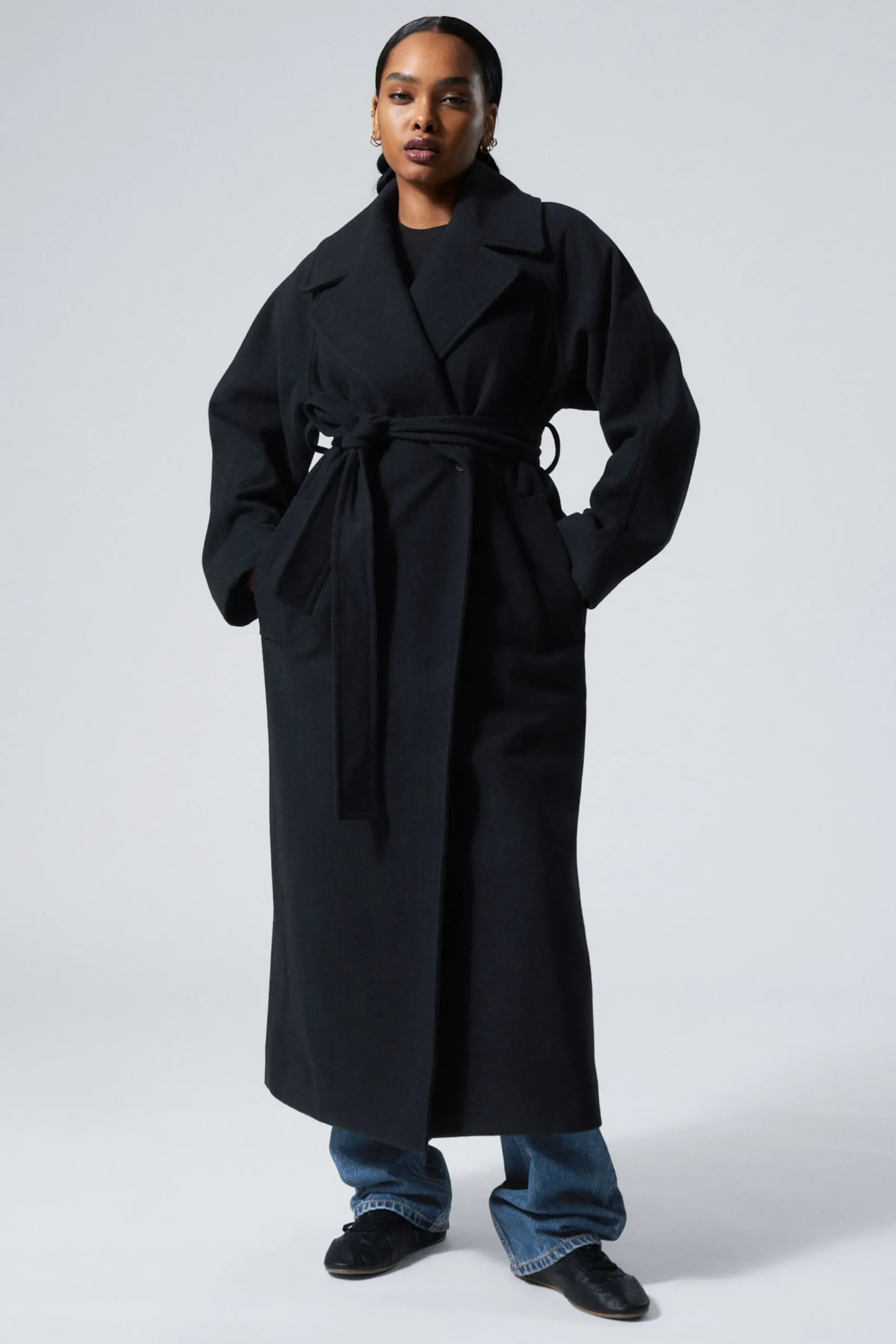 Weekday Jackor & Kappor<KIA OVERSIZED KAPPA I ULLBLANDNING