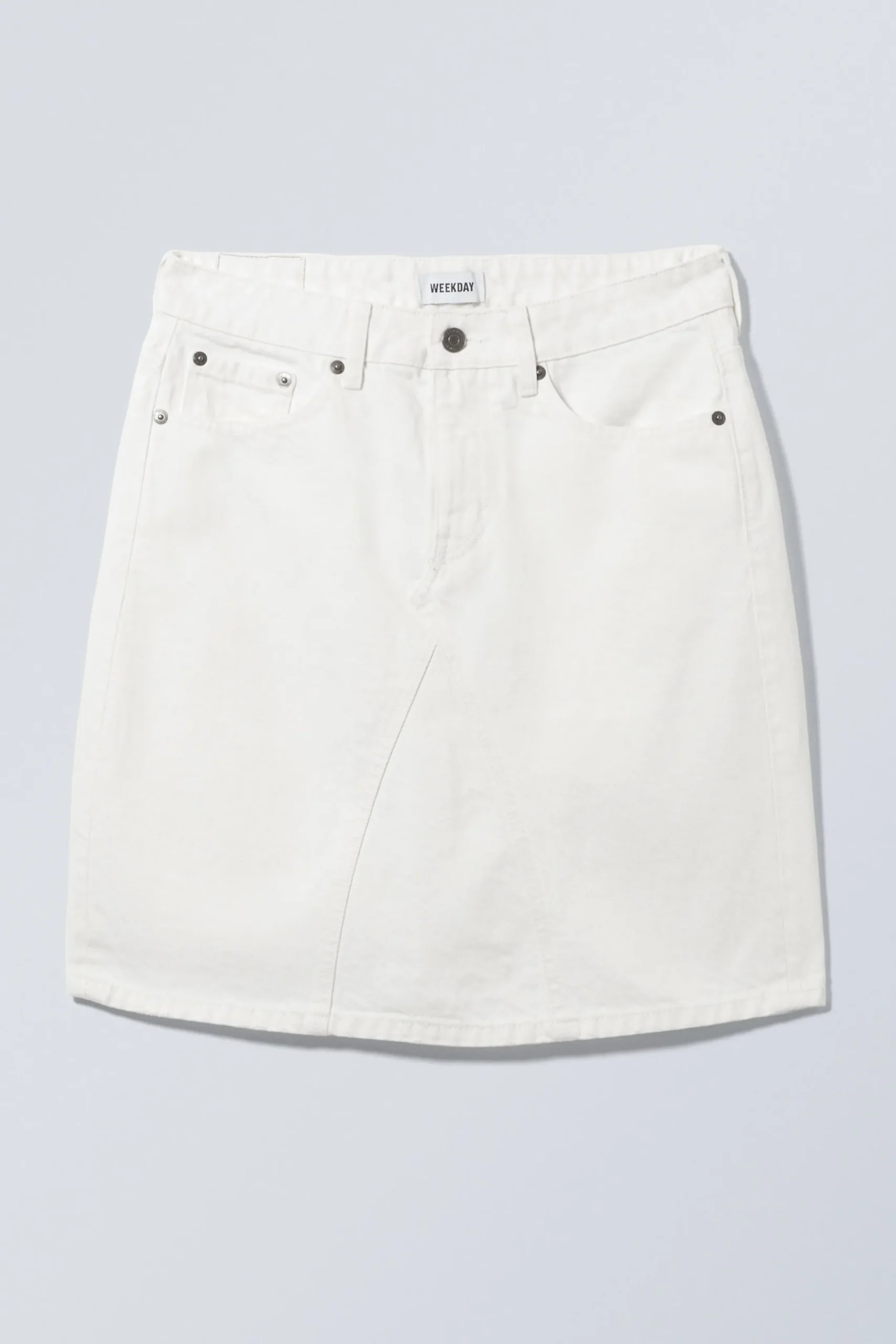 Weekday Kjolar<KNÄLÅNG JEANSKJOL