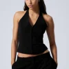 Weekday Toppar<KORT HALTERNECK-TOPP