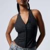 Weekday Toppar<KORT HALTERNECK-TOPP