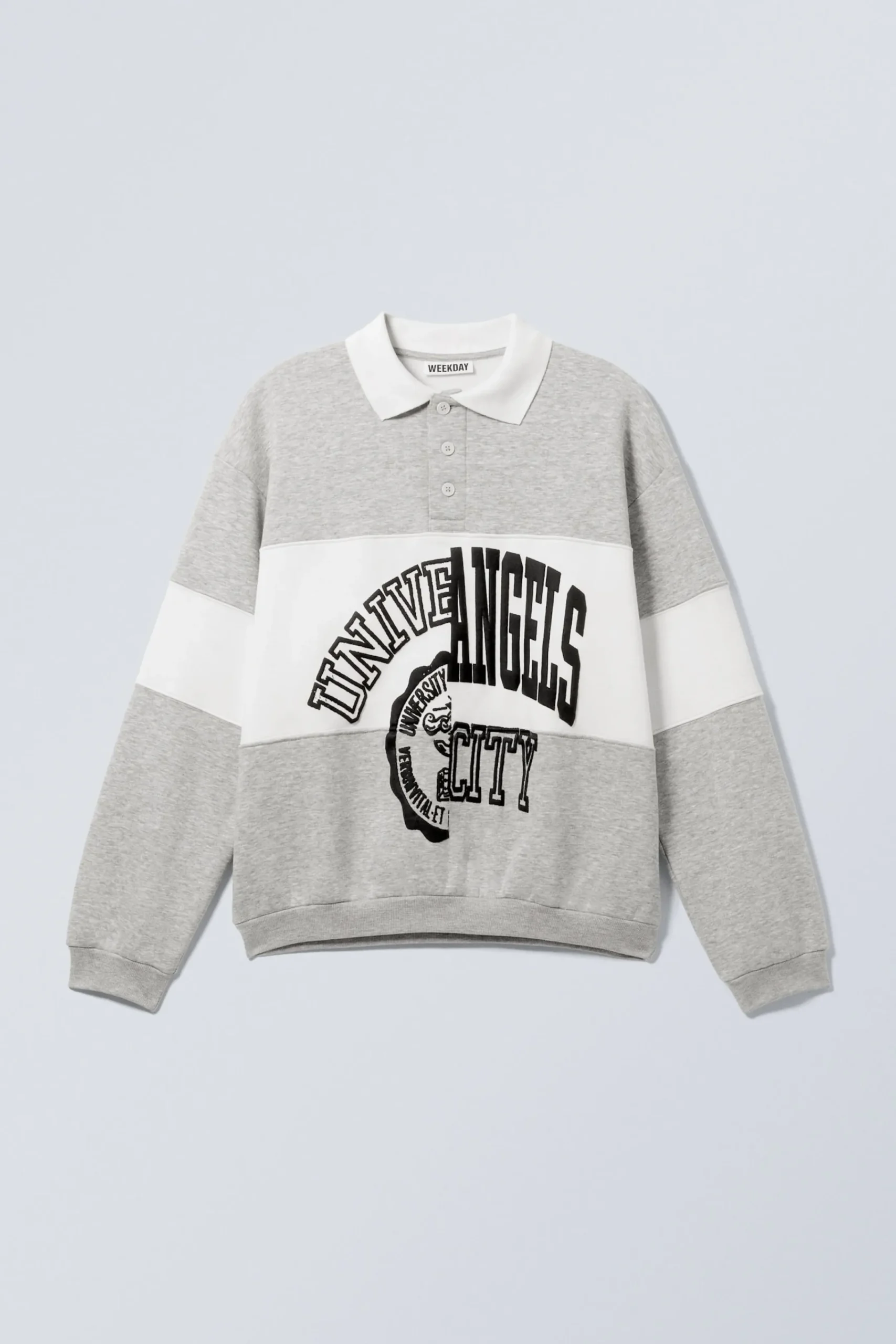 ledig_grafisk_piktrja_2.webp Weekday Graphics | Sweatshirts<LEDIG GRAFISK PIKÉTRÖJA