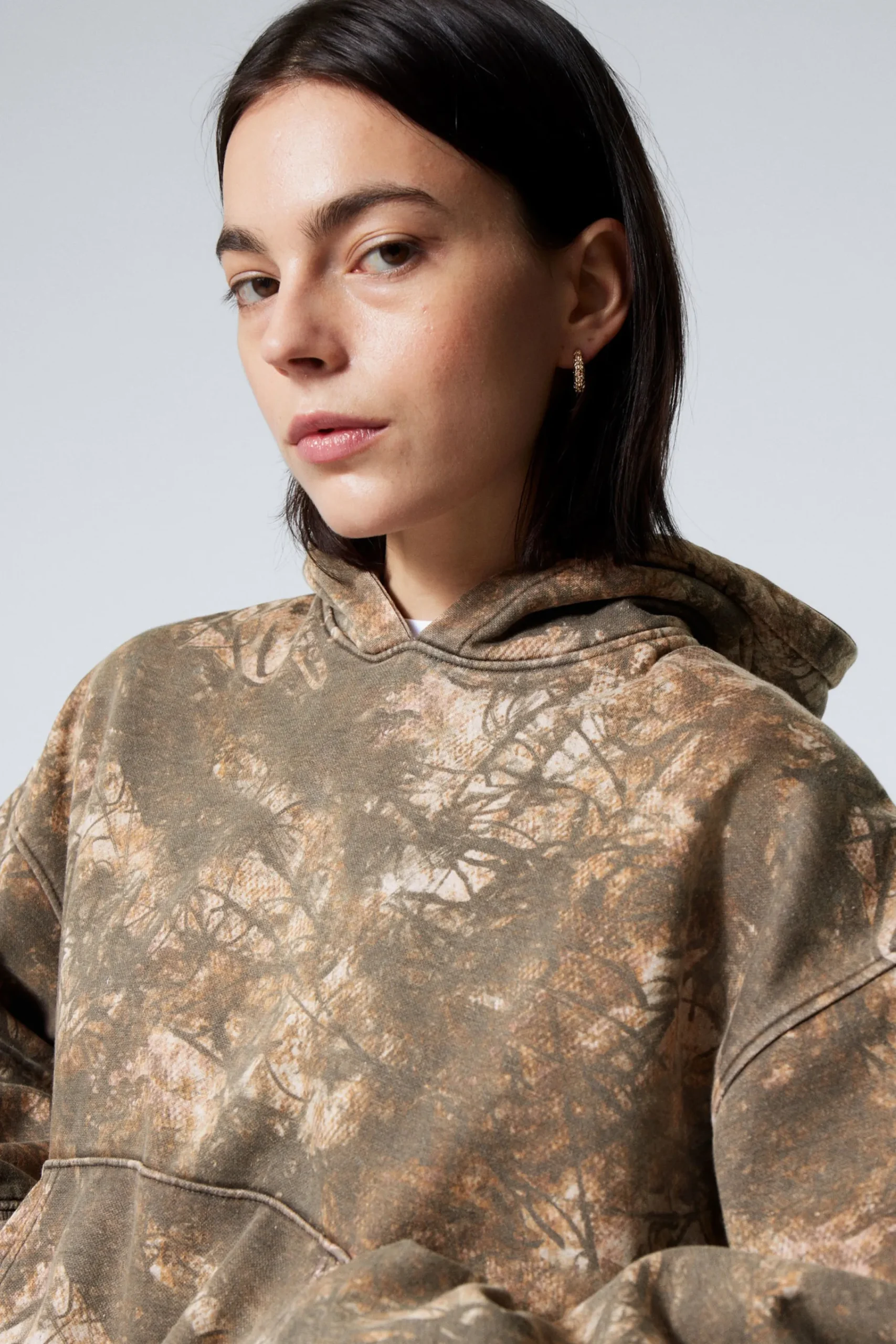 Weekday Hoodies<LEDIG HOODIE MED TRYCK