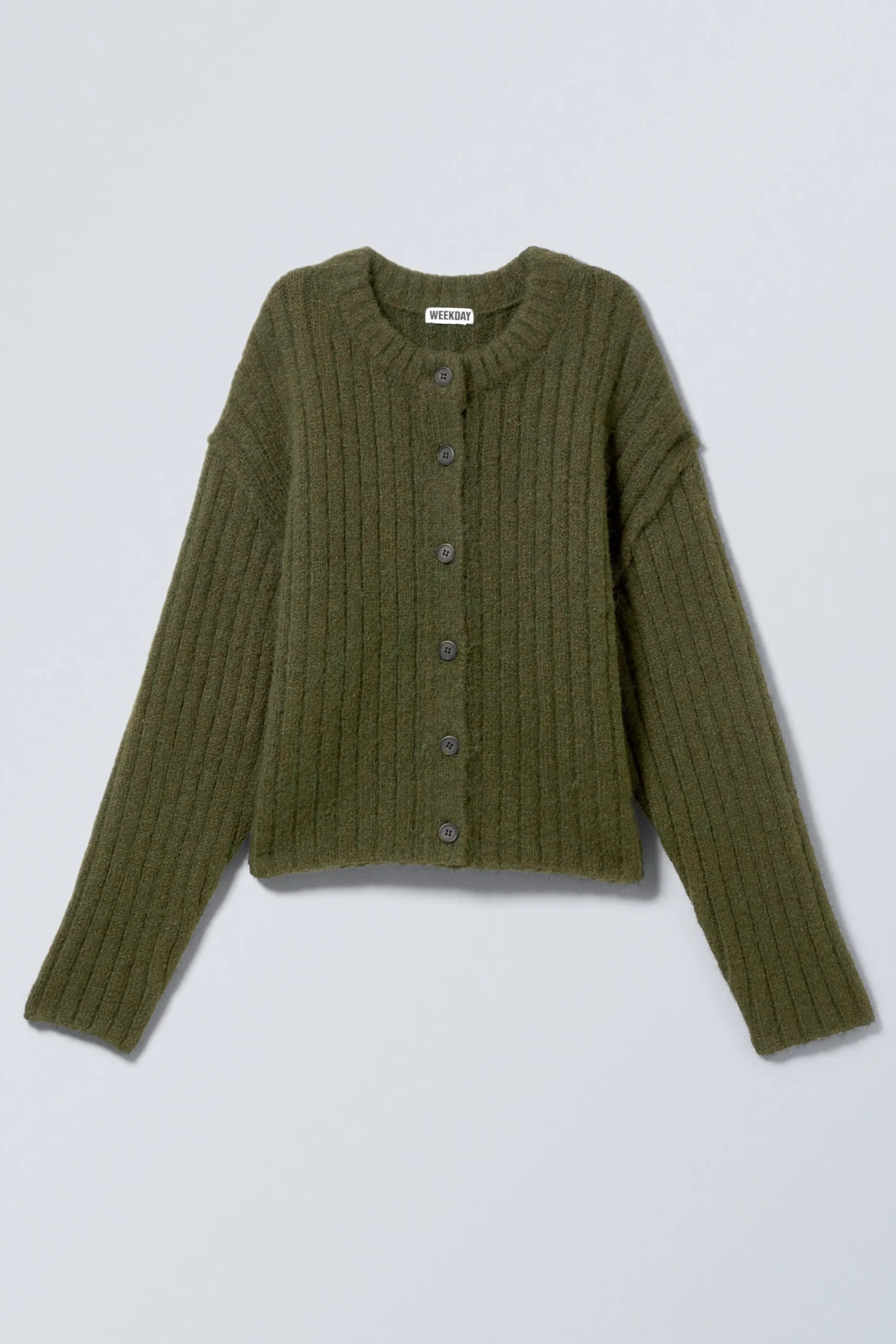 ledig_stickad_cardigan_2.webp Weekday Stickat<LEDIG STICKAD CARDIGAN
