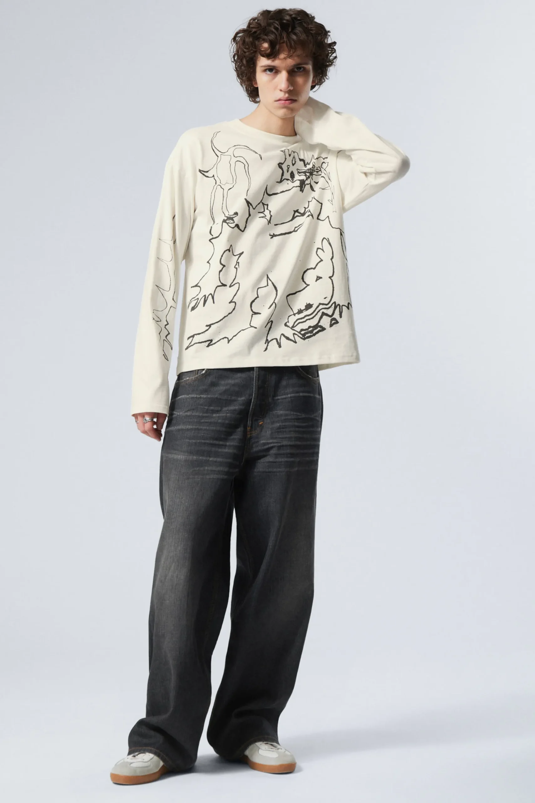 Weekday Graphics | T-Shirtar & Toppar<LÅNGÄRMAD GRAFISK T-SHIRT