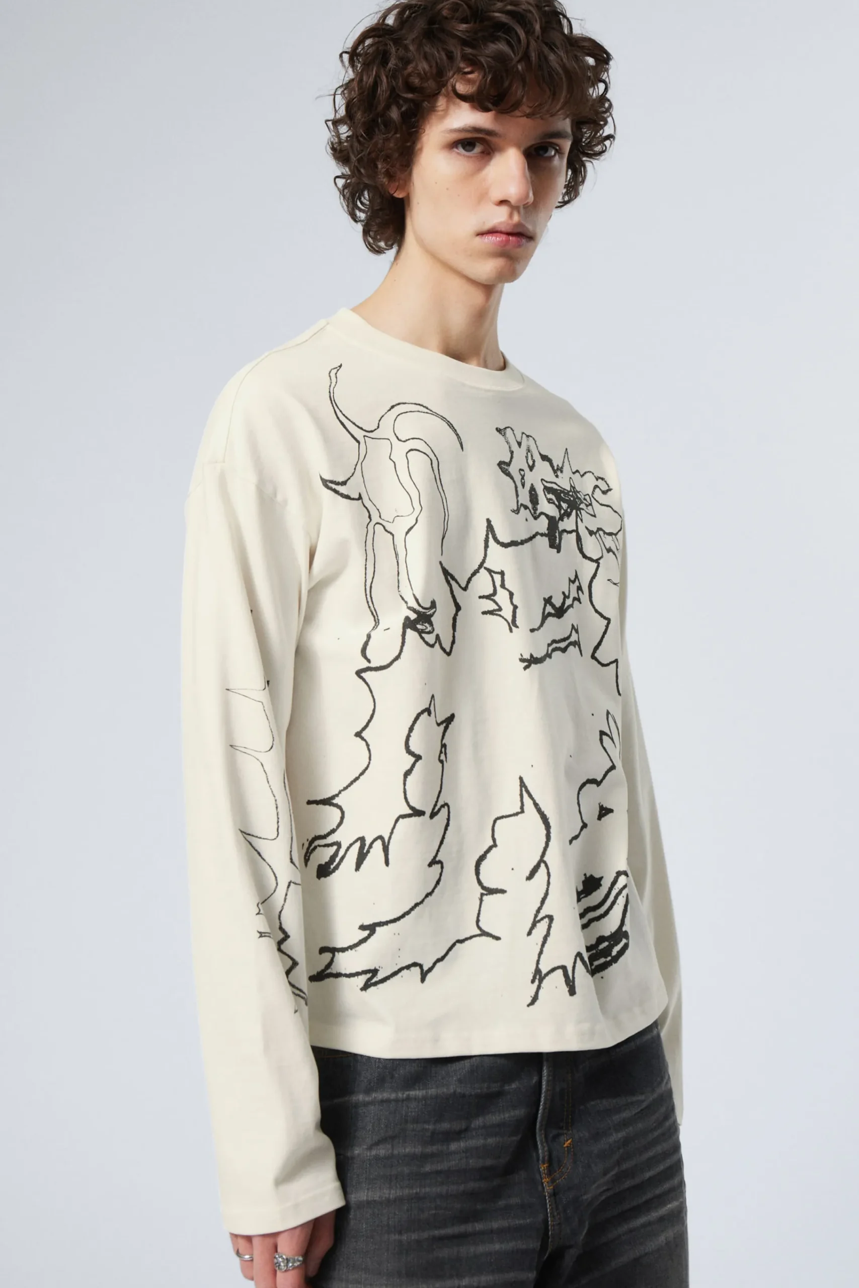 Weekday Graphics | T-Shirtar & Toppar<LÅNGÄRMAD GRAFISK T-SHIRT