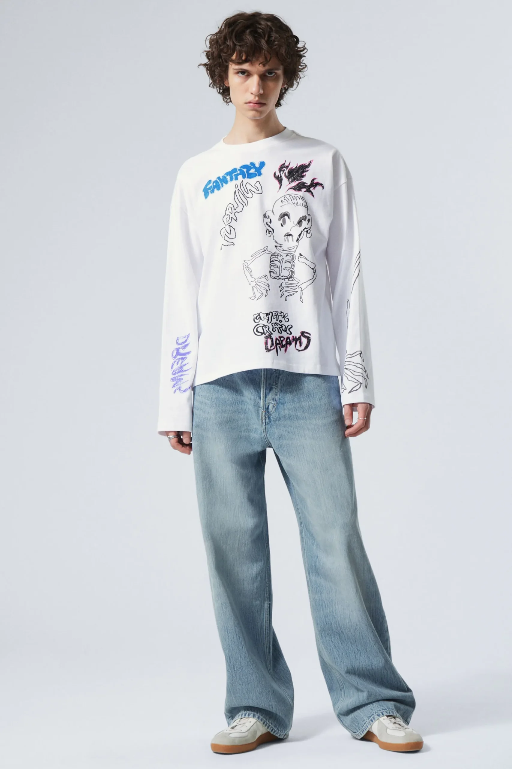 Weekday Graphics | T-Shirtar & Toppar<LÅNGÄRMAD GRAFISK T-SHIRT
