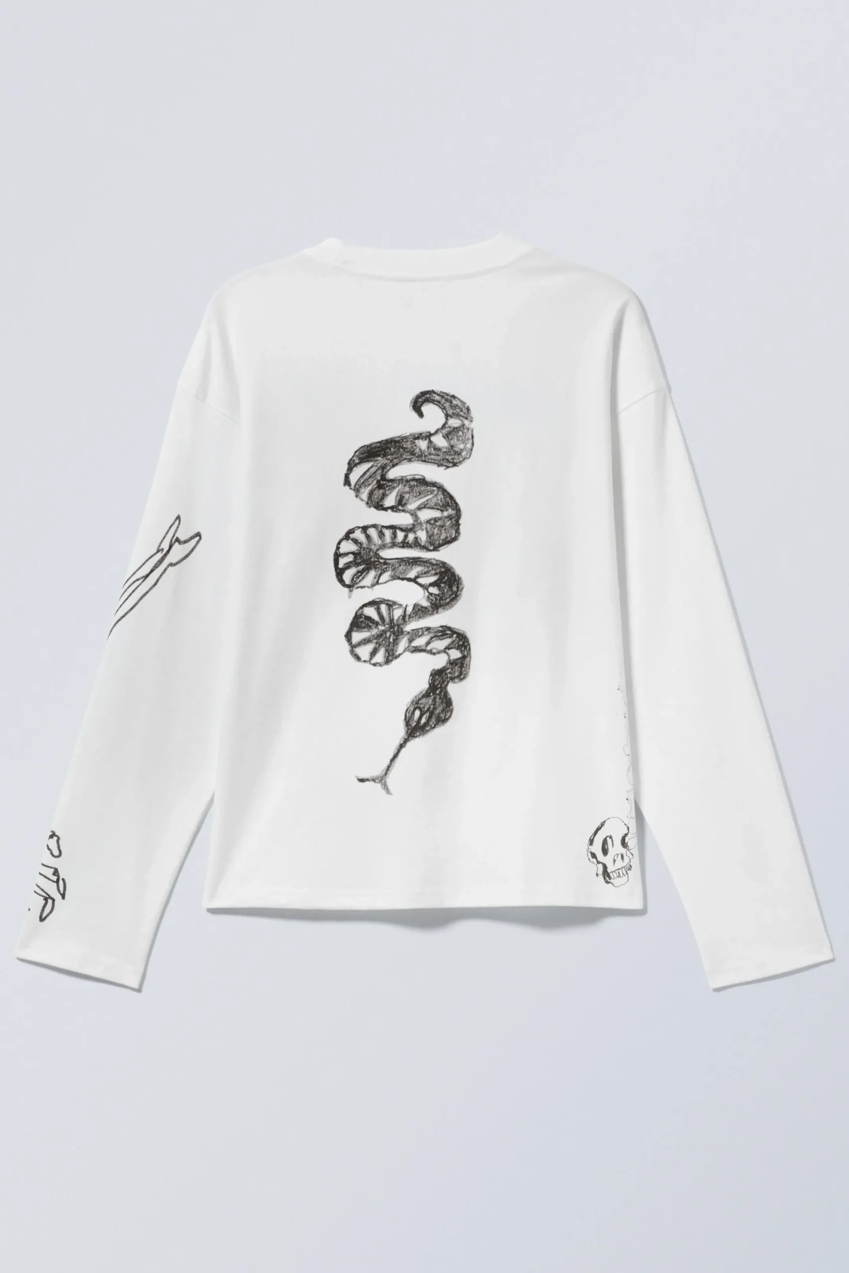 lngrmad_grafisk_tshirt_4.webp Weekday Graphics | T-Shirtar & Toppar<LÅNGÄRMAD GRAFISK T-SHIRT