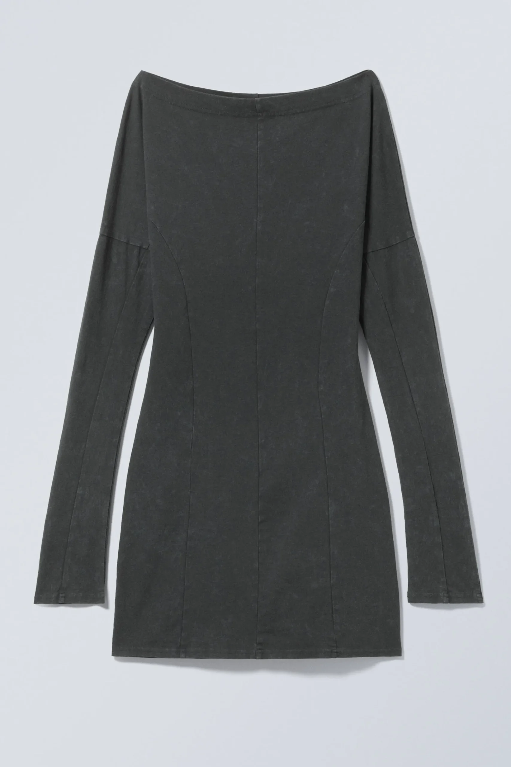 Weekday Klänningar<LÅNGÄRMAD OFF-SHOULDER MINIKLÄNNING