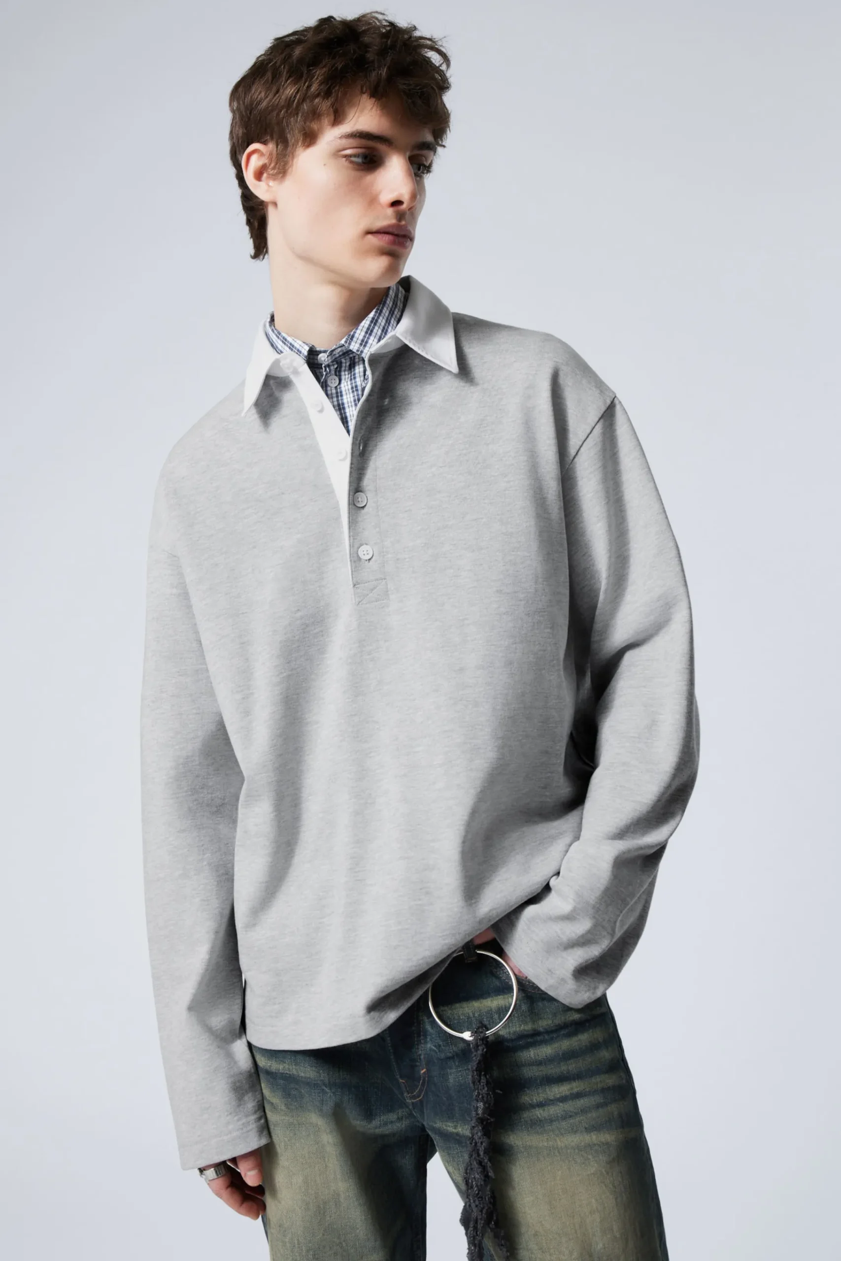 Weekday T-Shirtar & Toppar<LONGSLEEVED RUGBY SHIRT