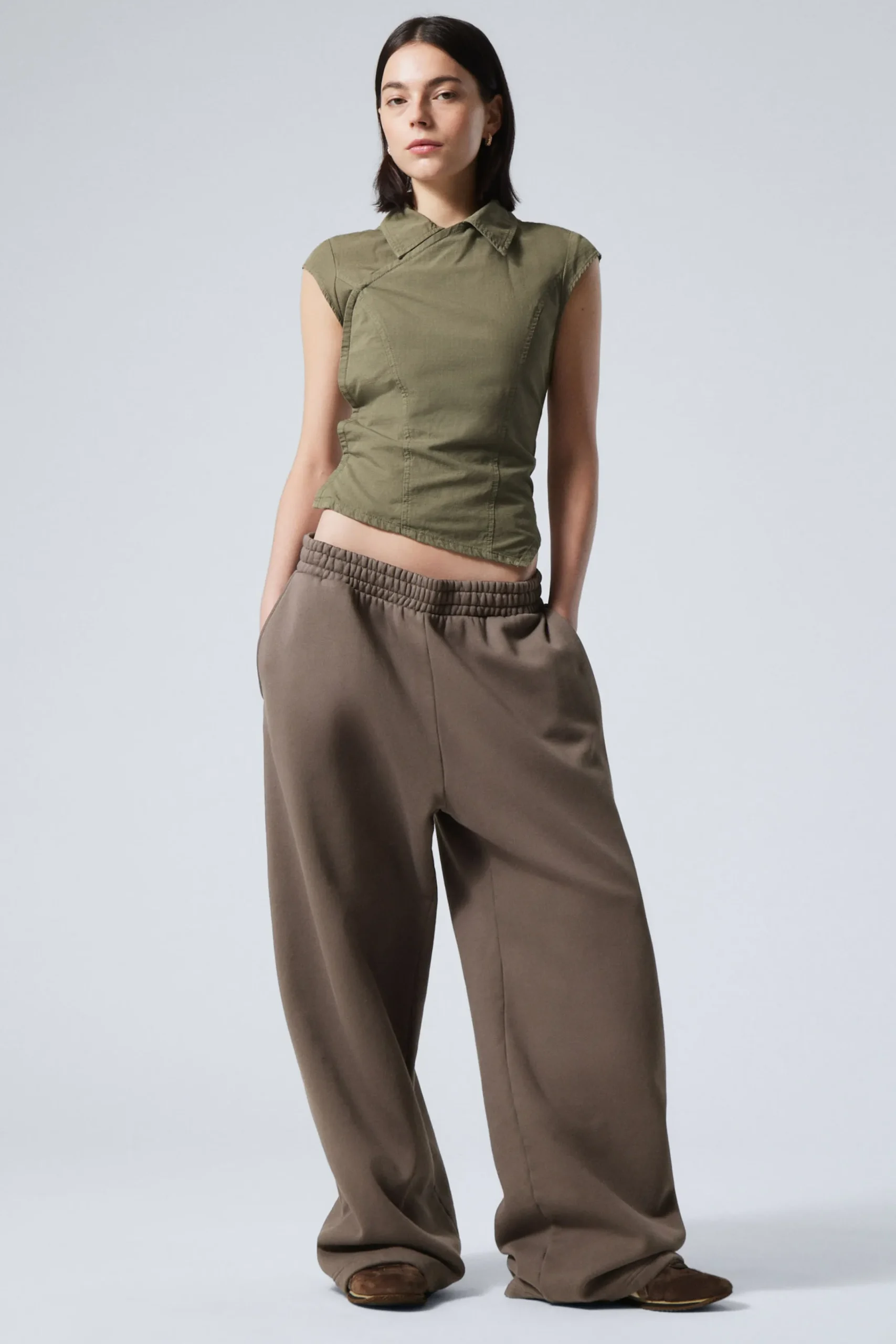 Weekday Byxor | Basplagg<LOOSE LONG HEAVYWEIGHT SWEATPANTS