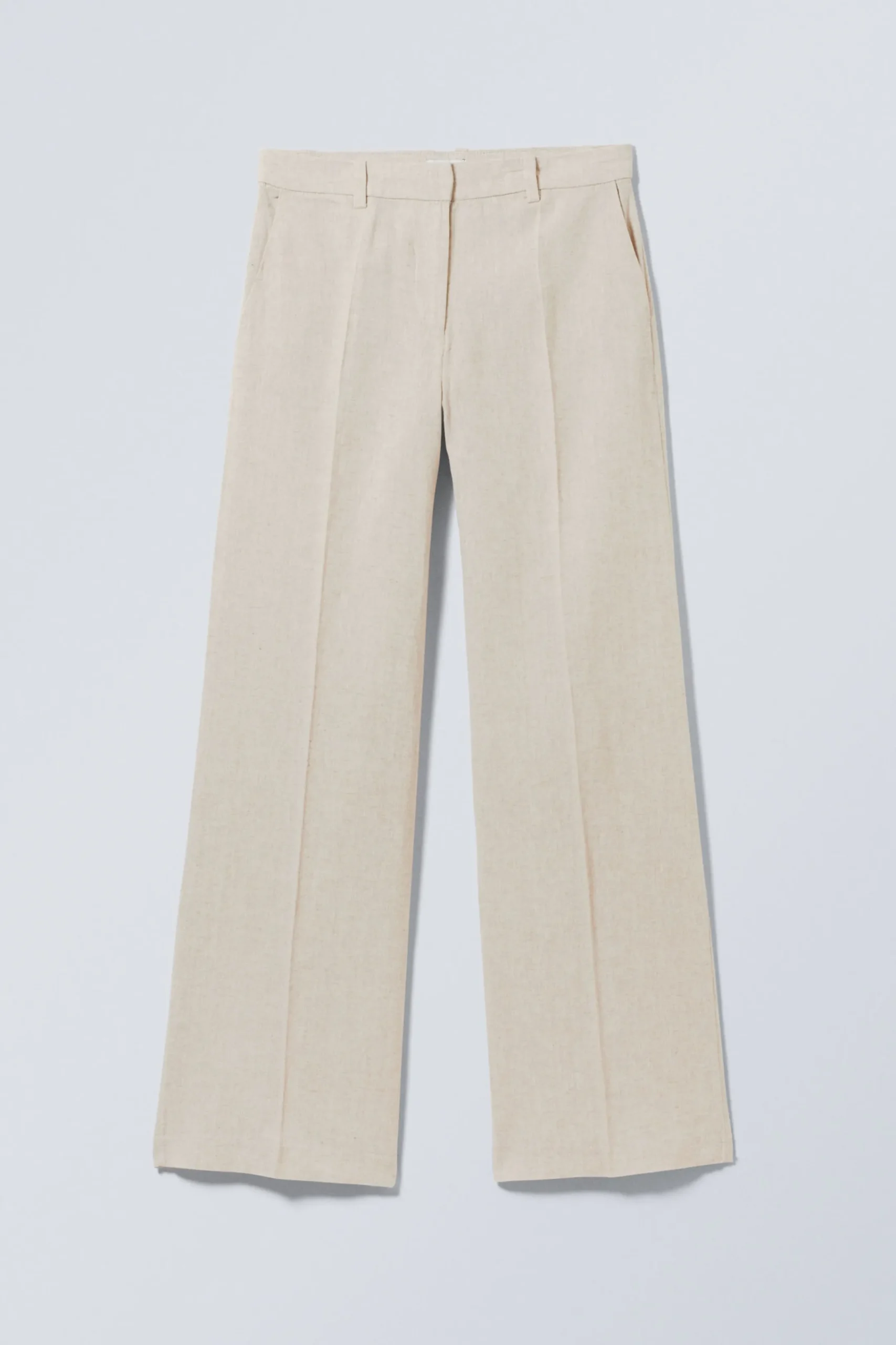 Weekday Byxor<MID-WAIST KOSTYMBYXOR I LINNEBLANDNING