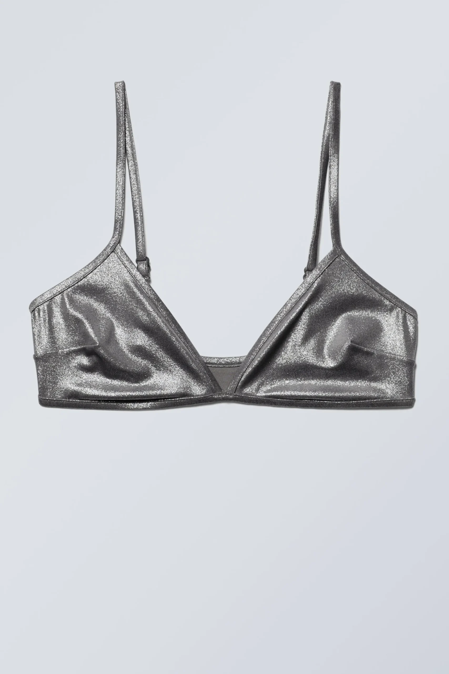 Weekday Badkläder<MINIMAL GLITTRANDE BIKINITOPP