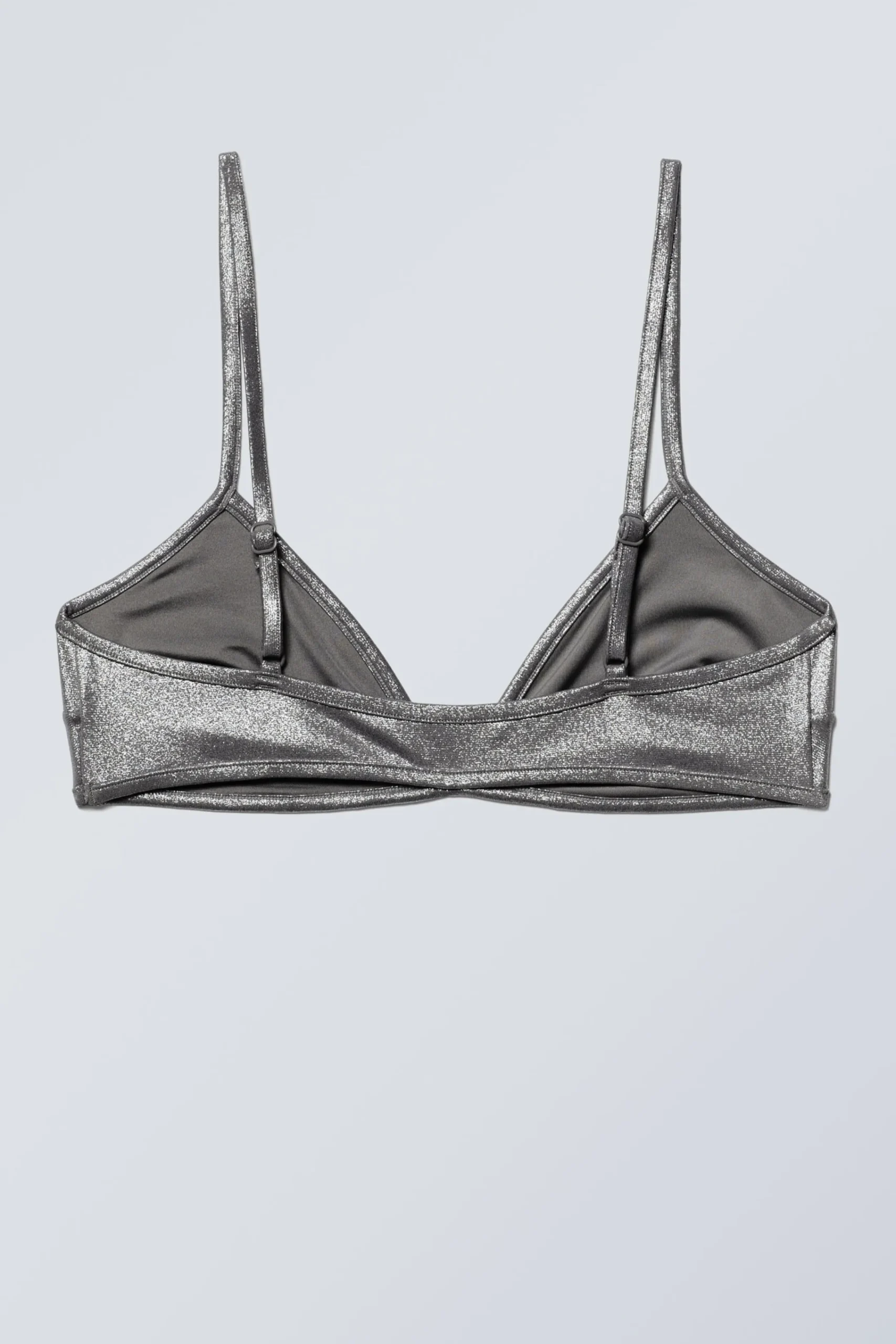 Weekday Badkläder<MINIMAL GLITTRANDE BIKINITOPP